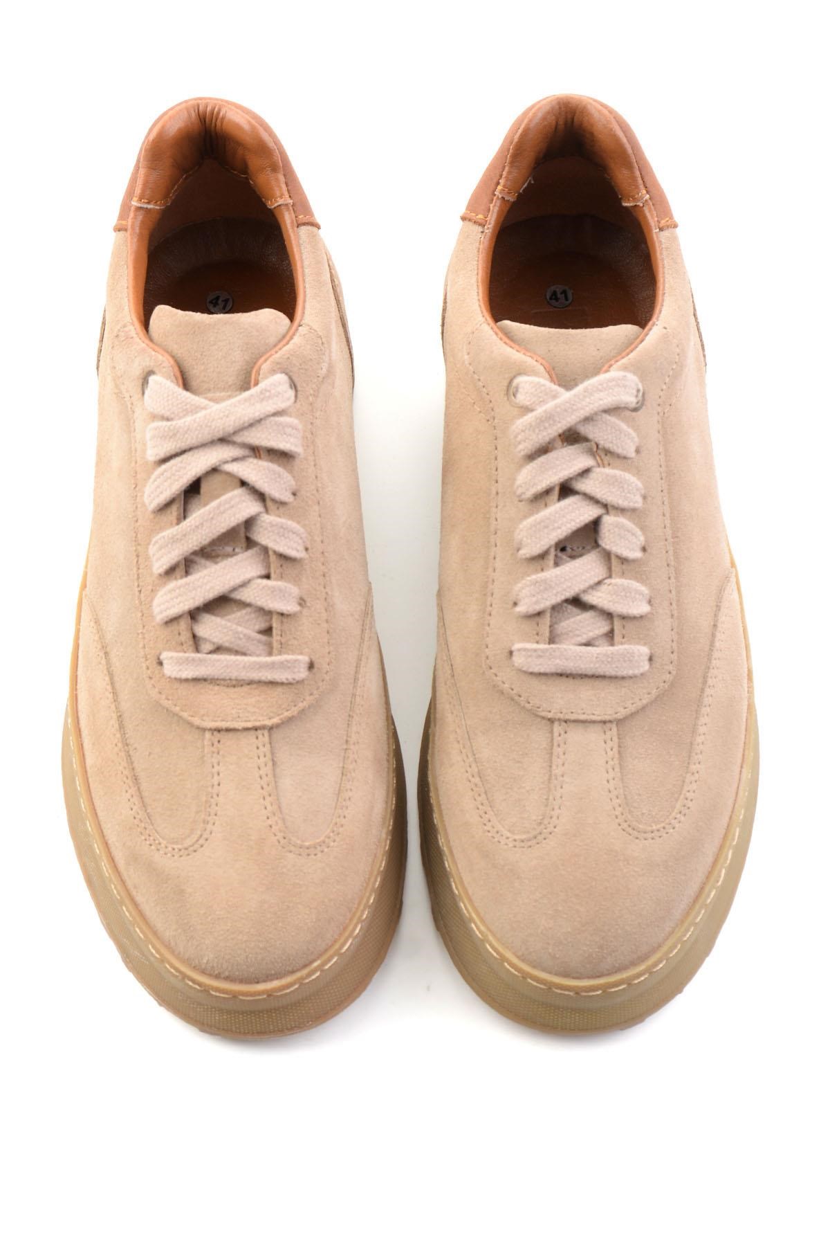 Kum Süet Hakiki Deri Erkek Sneaker E01774004802