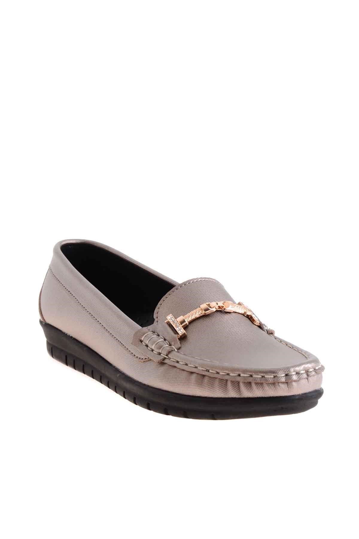 Kurşun  Kadın Loafer Ayakkabı K0763011109