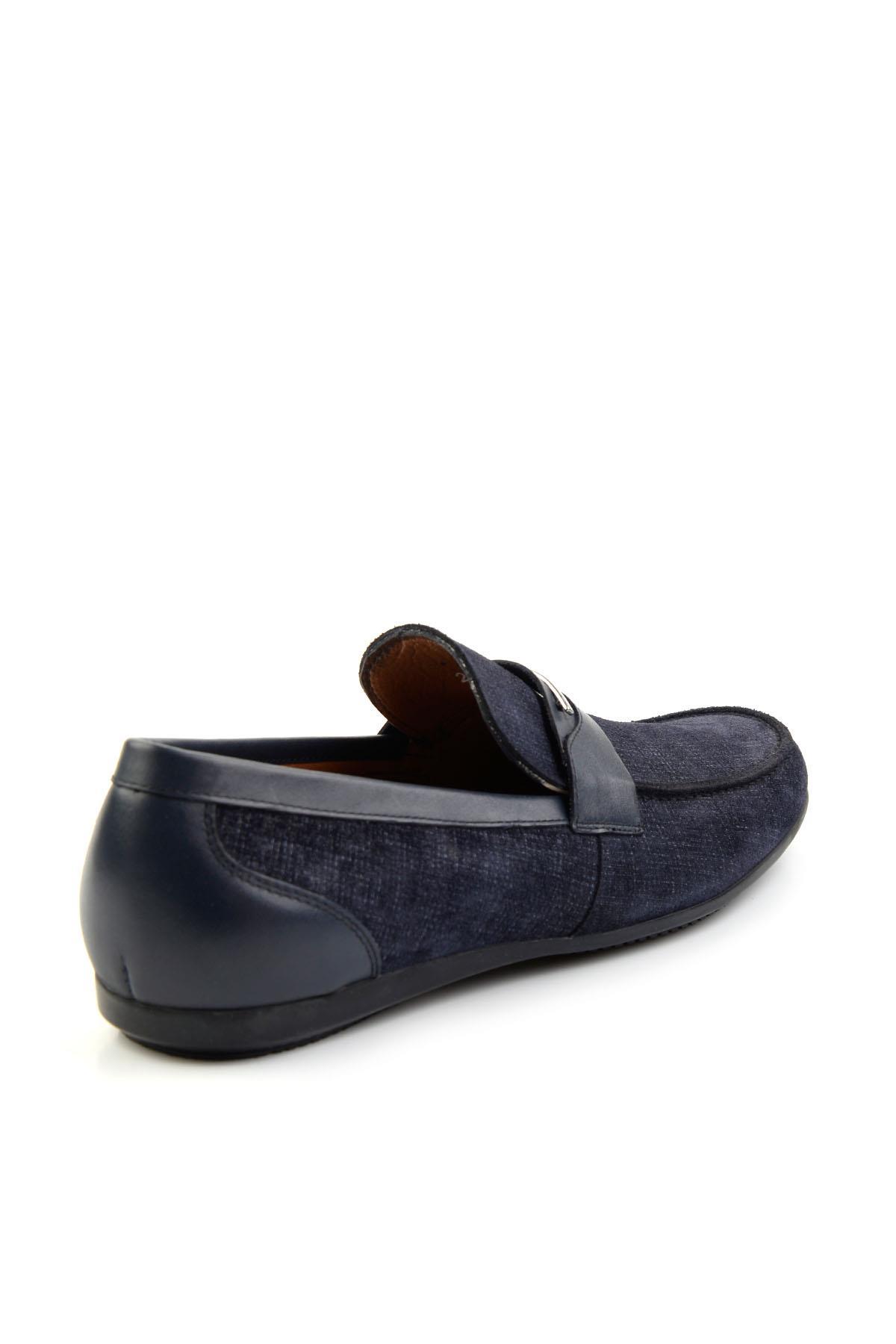 Lacivert Leather Erkek Casual Ayakkabı E01758028104