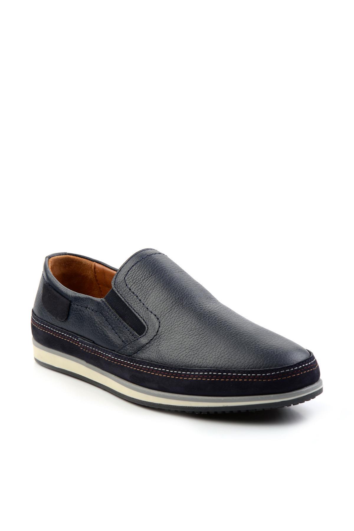 Lacivert Leather Erkek Casual Ayakkabı E01084233203