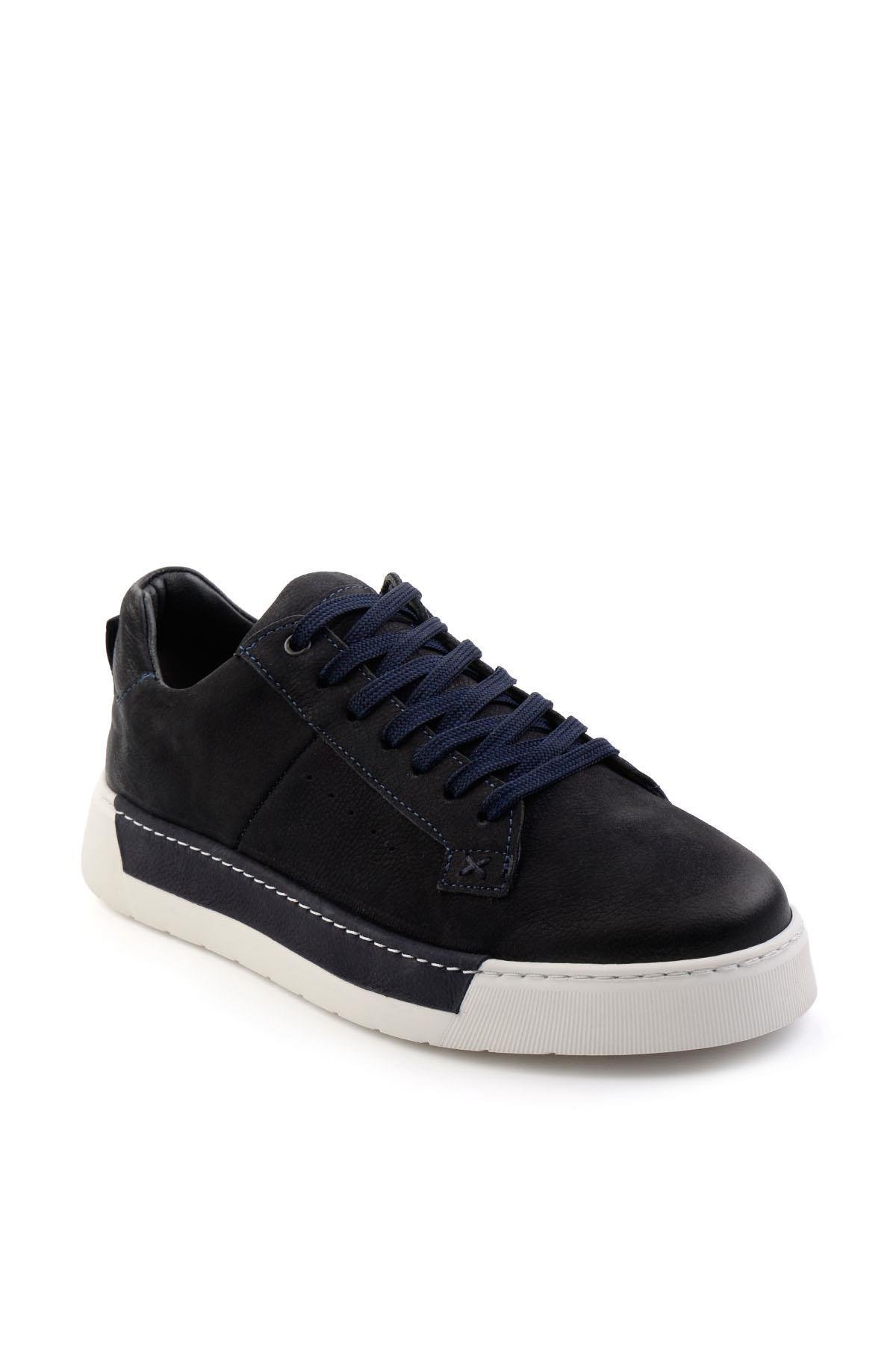 Lacivert Leather Erkek Casual Ayakkabı E01089000301