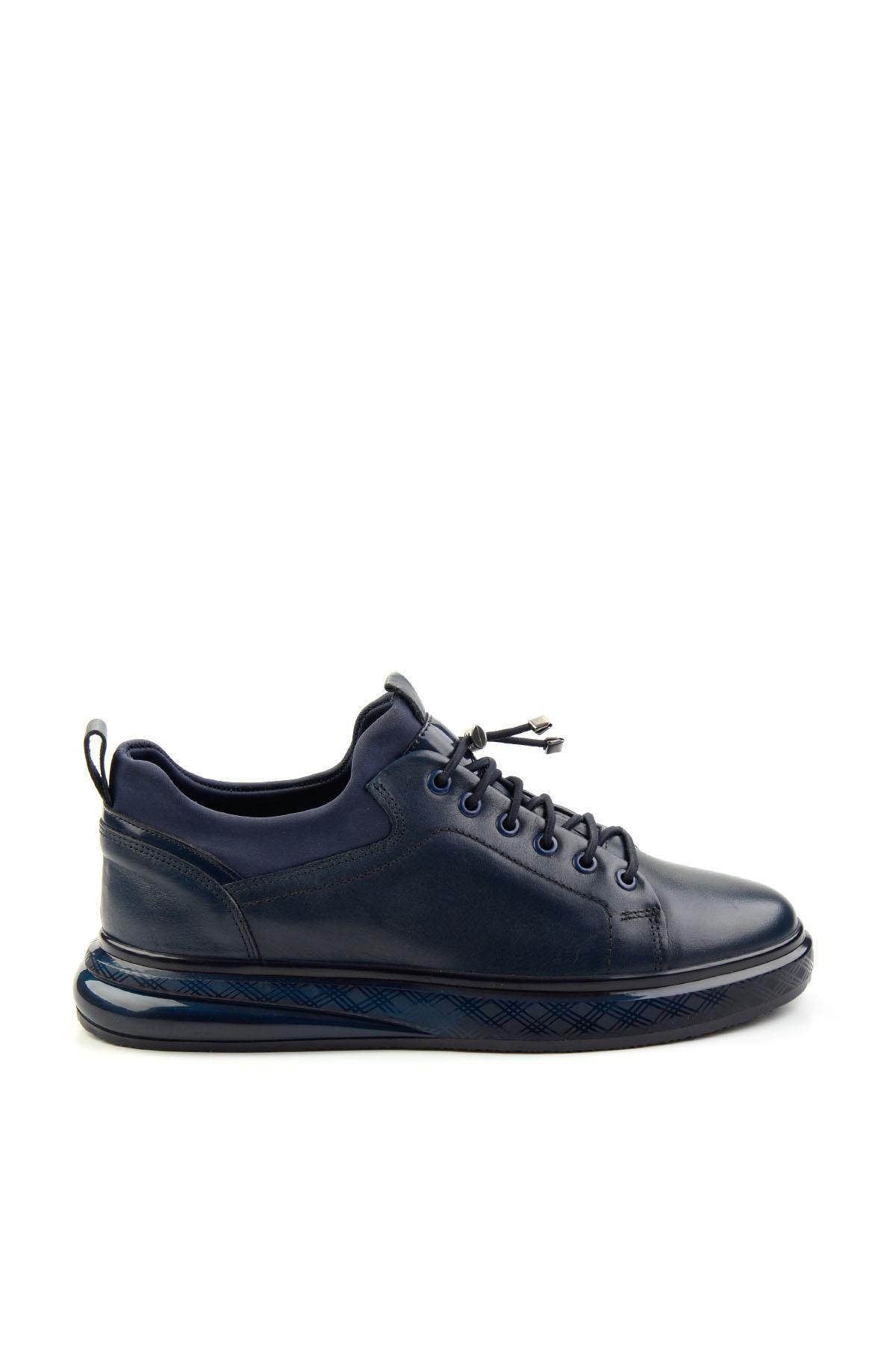 Lacivert Leather Erkek Casual Ayakkabı E01401082243