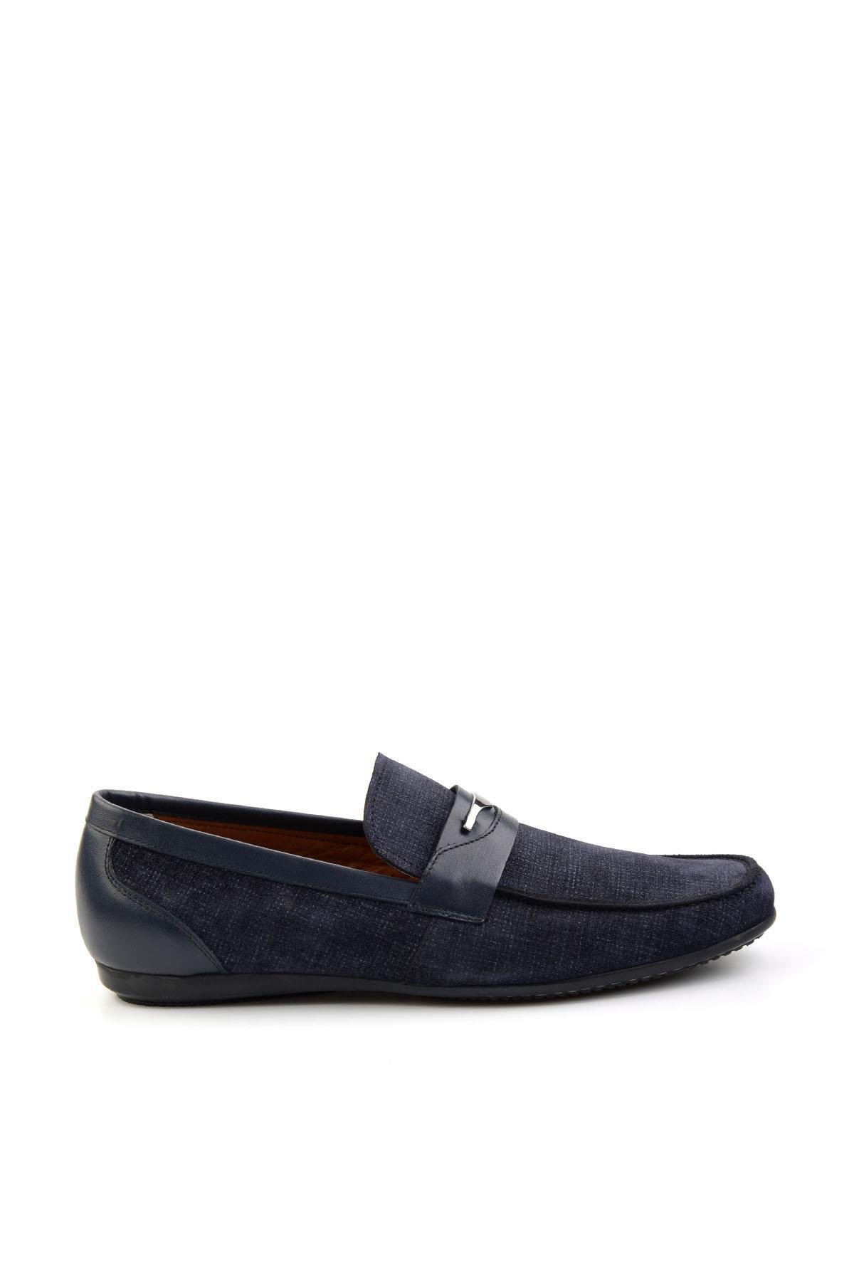 Lacivert Leather Erkek Casual Ayakkabı E01758028104