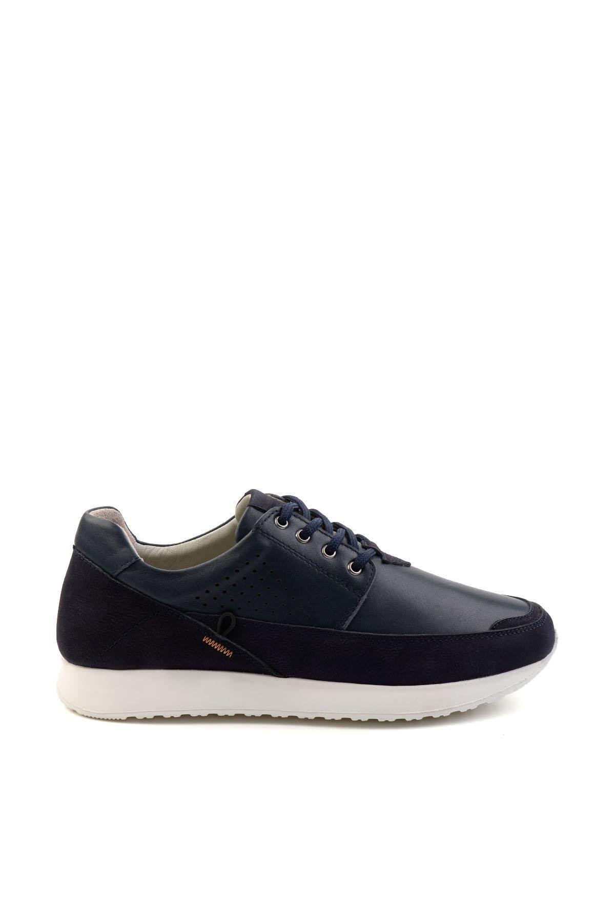 Lacivert Leather Erkek Casual Ayakkabı E01076501103