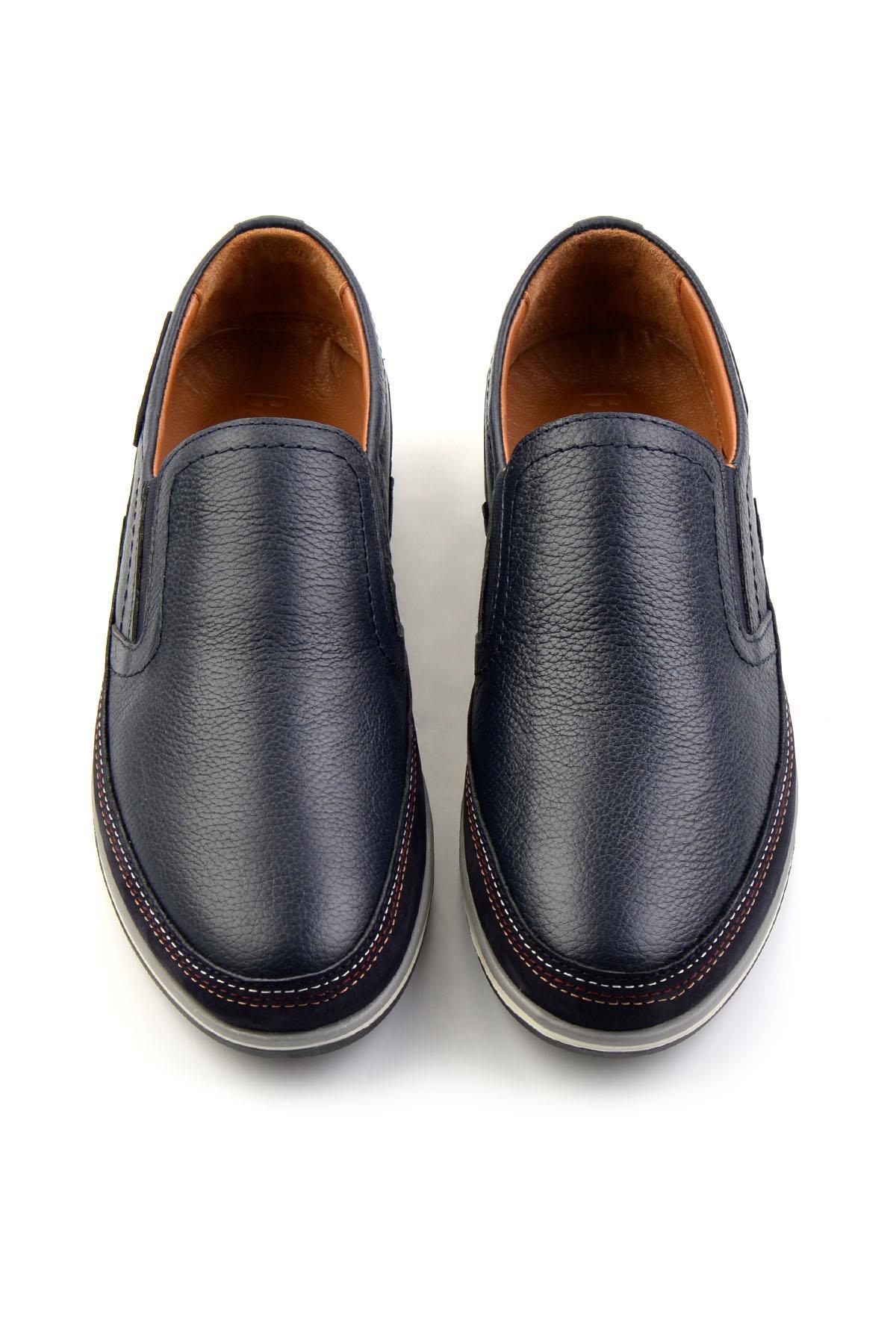 Lacivert Leather Erkek Casual Ayakkabı E01084233203