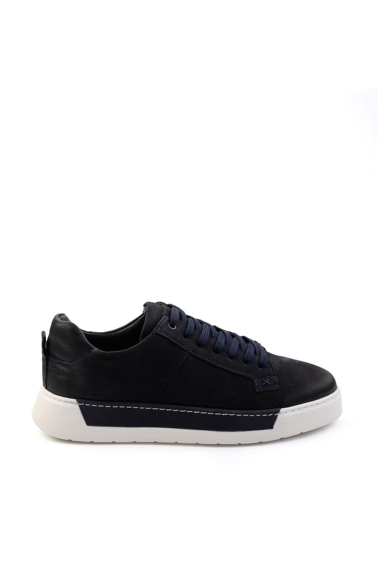 Lacivert Leather Erkek Casual Ayakkabı E01089000301