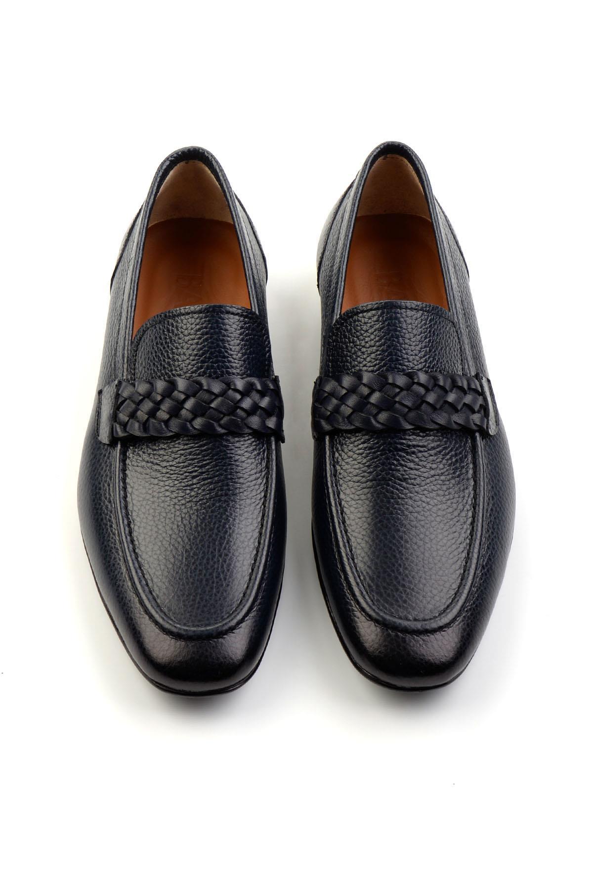 Lacivert Leather Erkek Casual Ayakkabı E01758028940