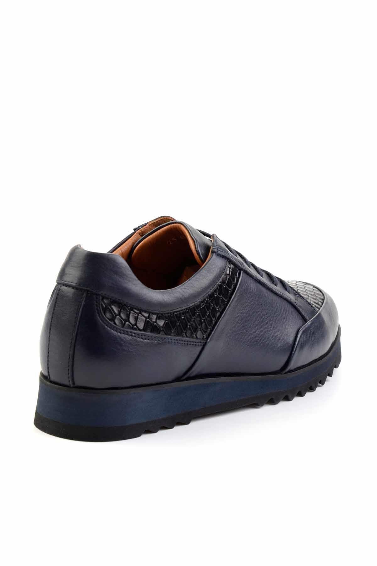Lacivert Leather Erkek Casual Ayakkabı E01036508303