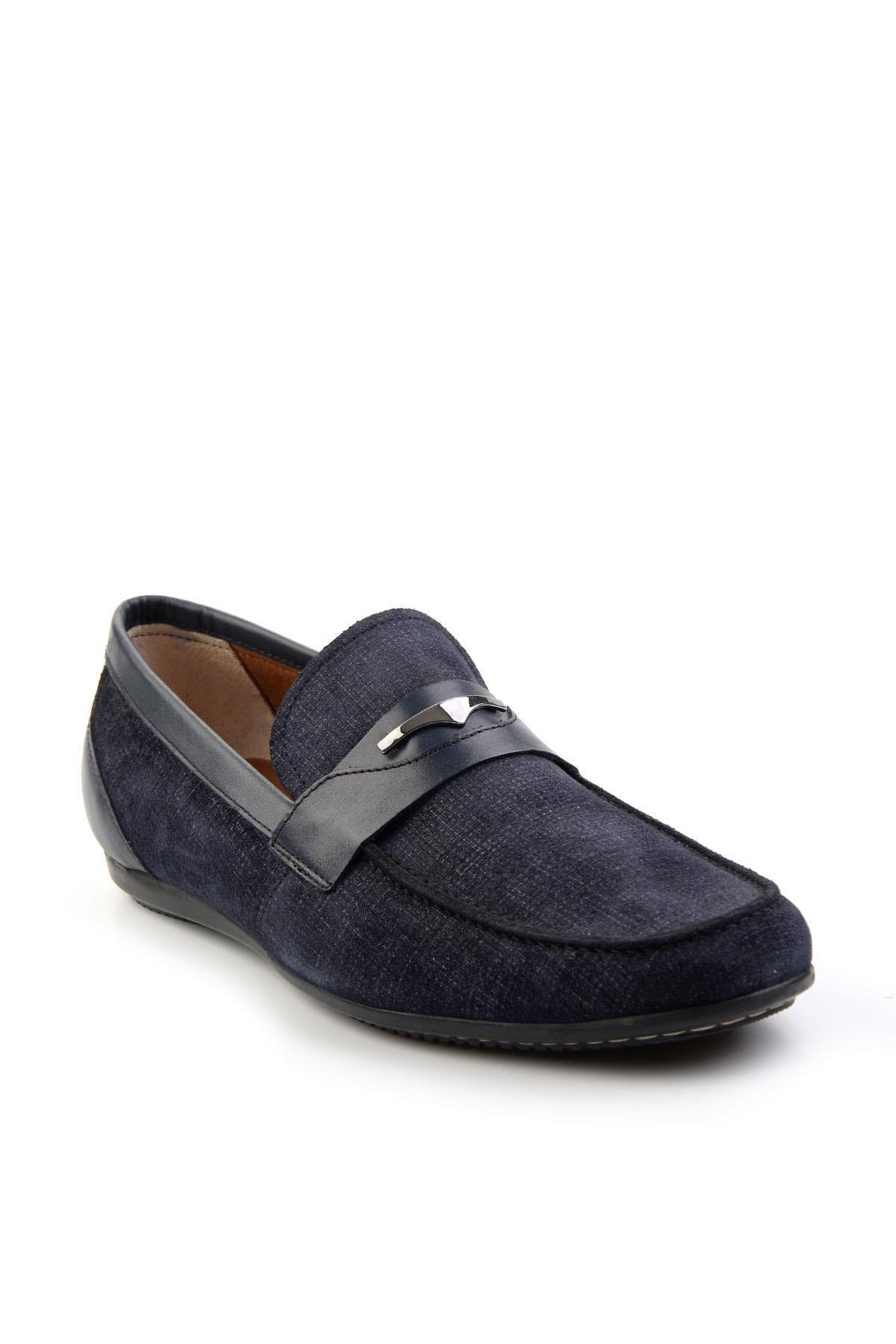 Lacivert Leather Erkek Casual Ayakkabı E01758028104