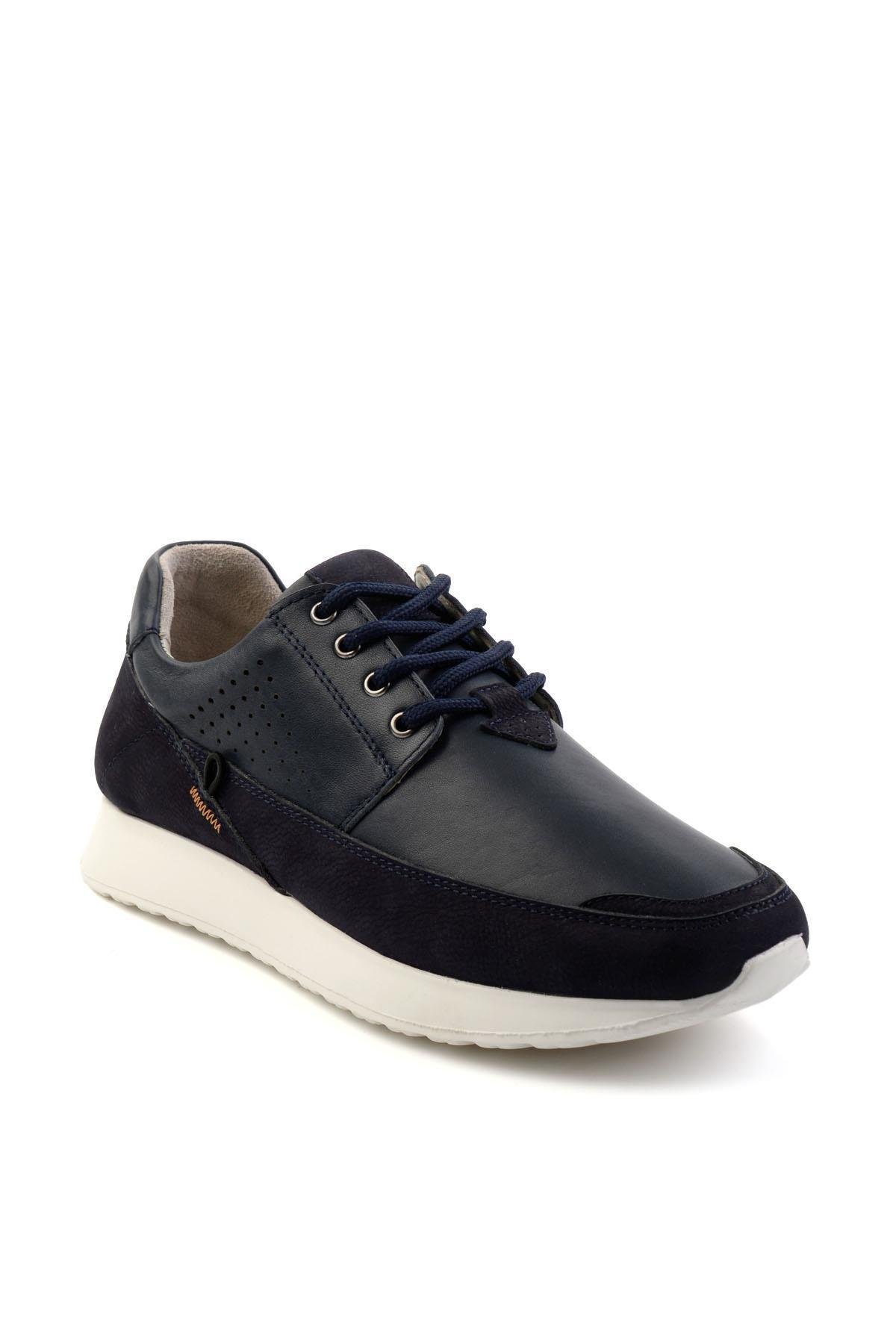 Lacivert Leather Erkek Casual Ayakkabı E01076501103