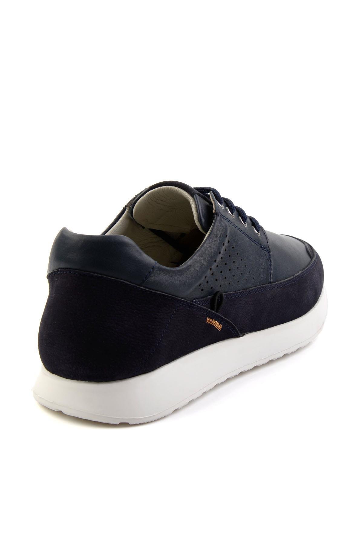 Lacivert Leather Erkek Casual Ayakkabı E01076501103