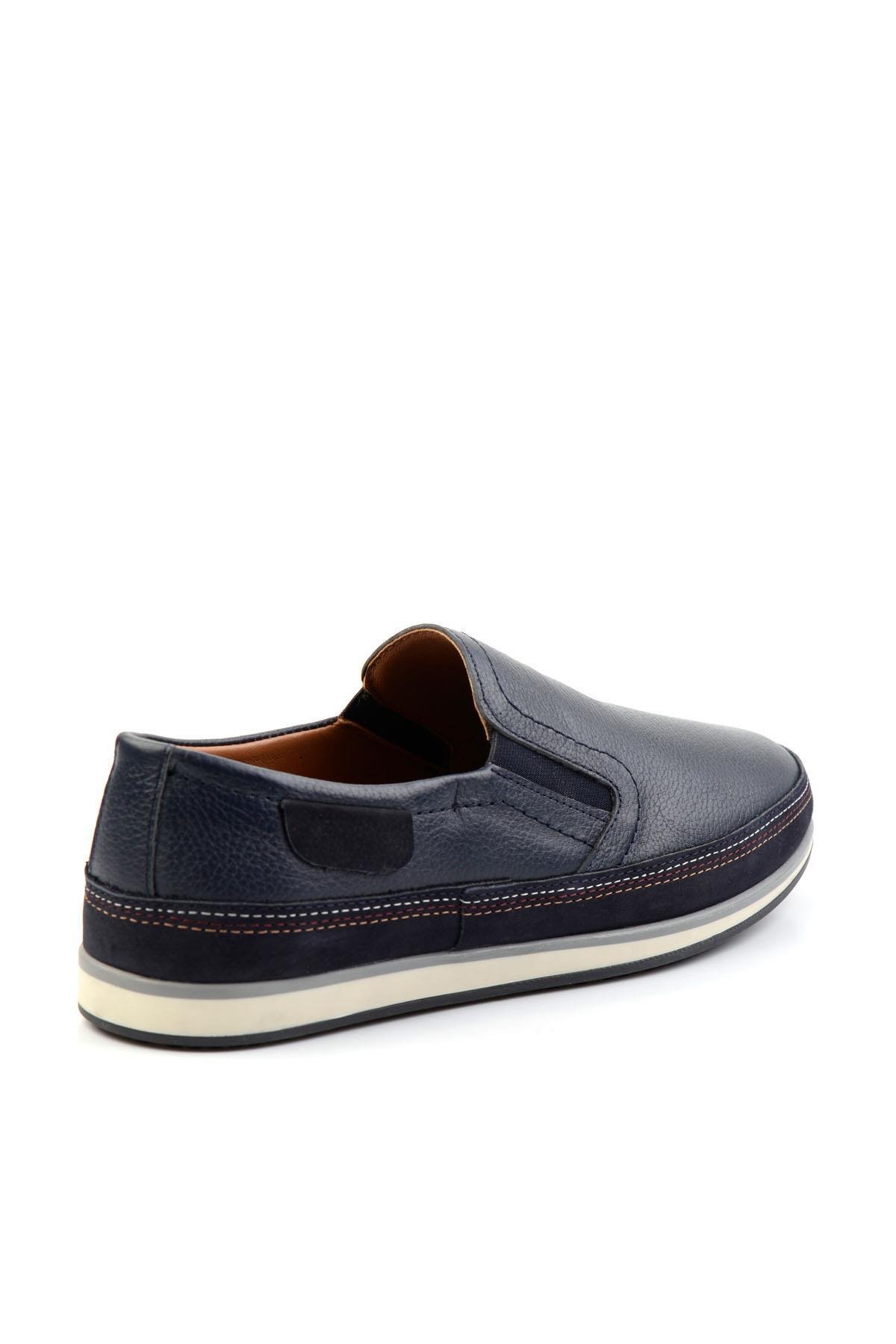 Lacivert Leather Erkek Casual Ayakkabı E01084233203