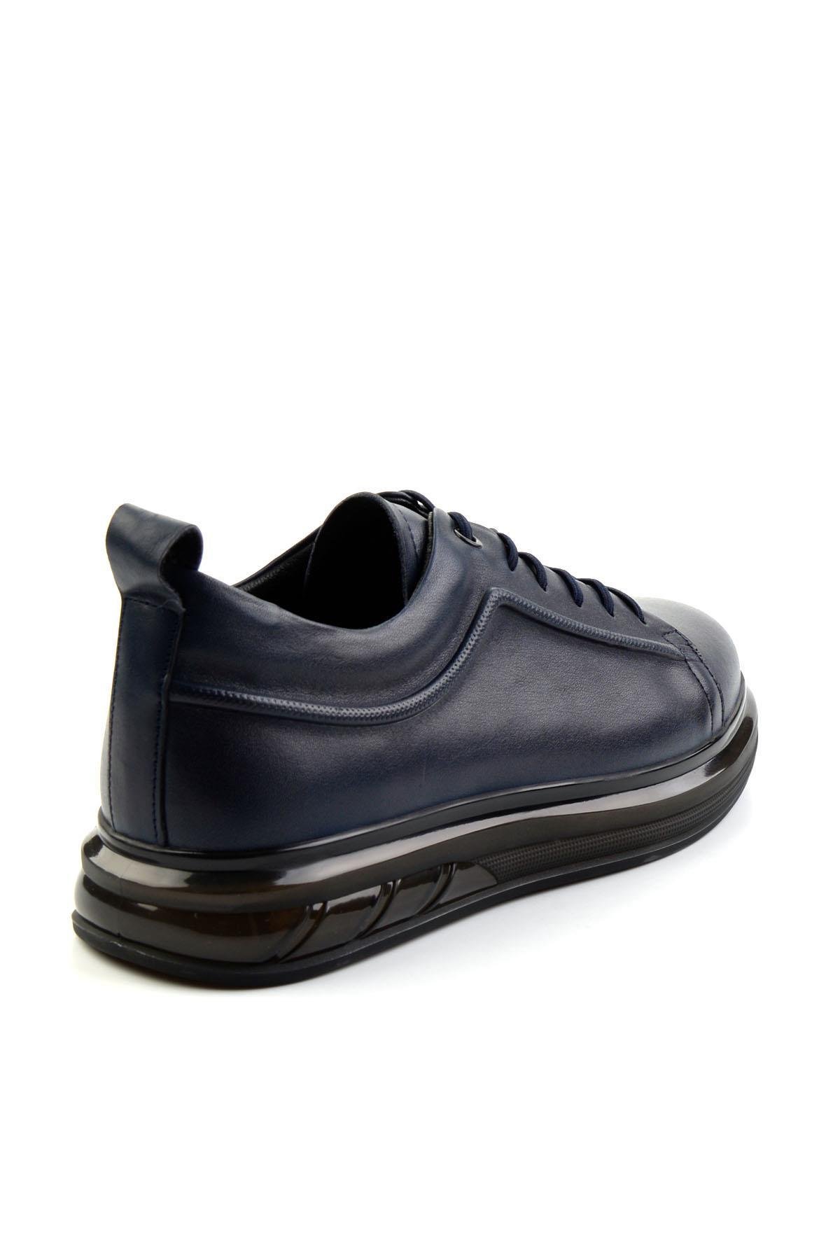 Lacivert Leather Erkek Casual Ayakkabı E01398300243