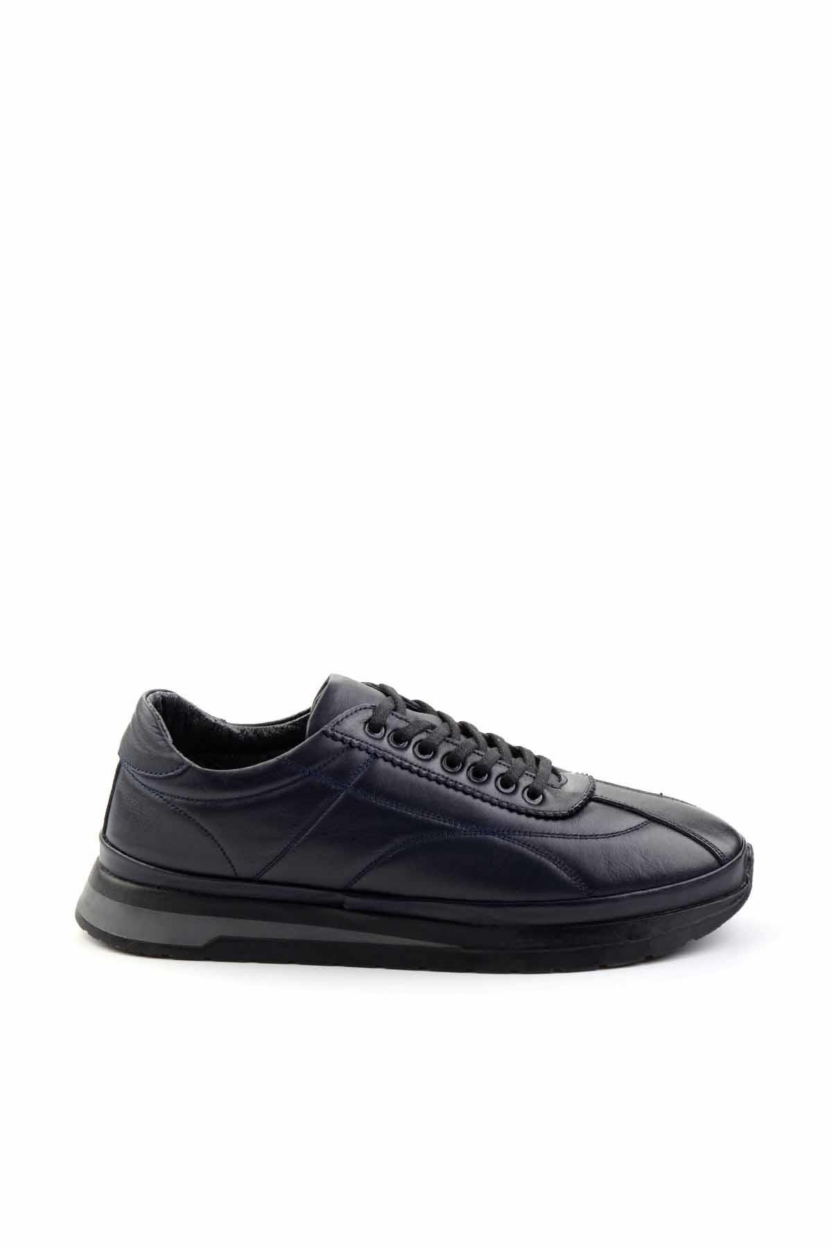 Lacivert Leather Erkek Casual Ayakkabı E01199049503