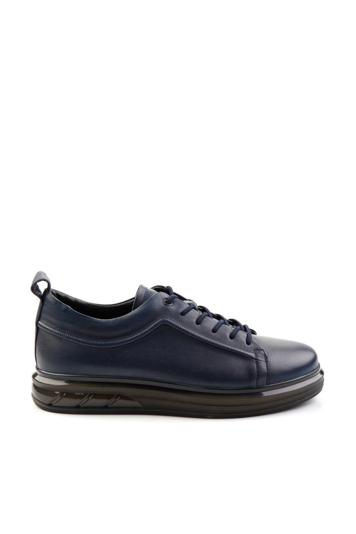 Lacivert Leather Erkek Casual Ayakkabı E01398300243