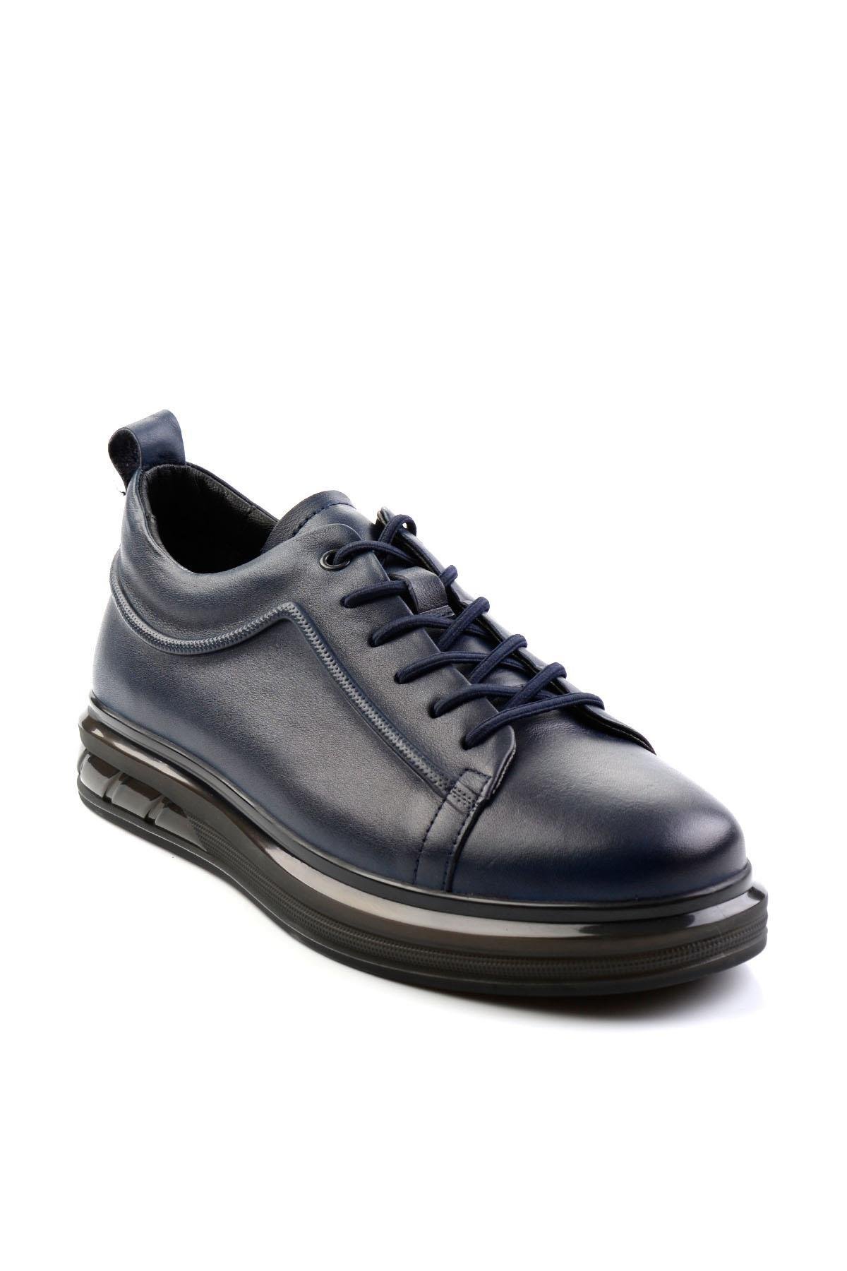 Lacivert Leather Erkek Casual Ayakkabı E01398300243