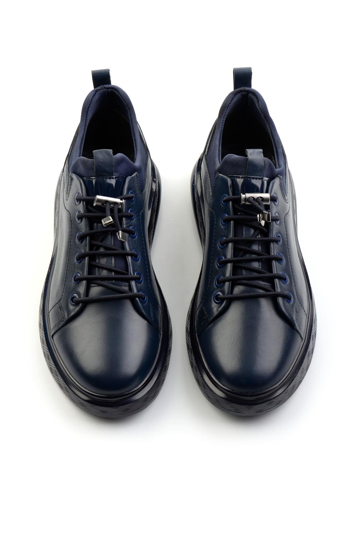 Lacivert Leather Erkek Casual Ayakkabı E01401082243