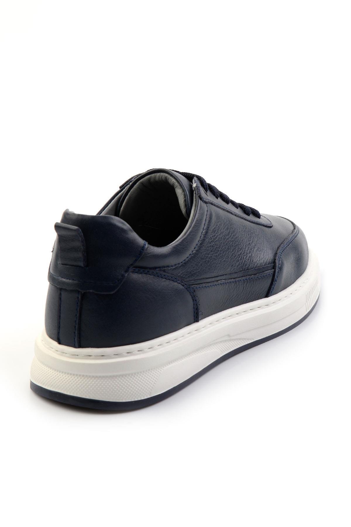 Lacivert Leather Erkek Casual Ayakkabı E01082000503