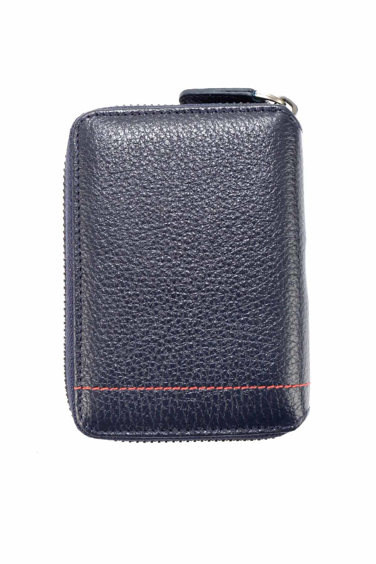 Lacivert Leather Erkek Kartlık U08678169503