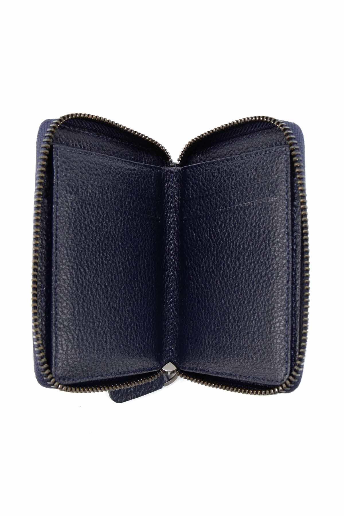 Lacivert Leather Erkek Kartlık U08678169503