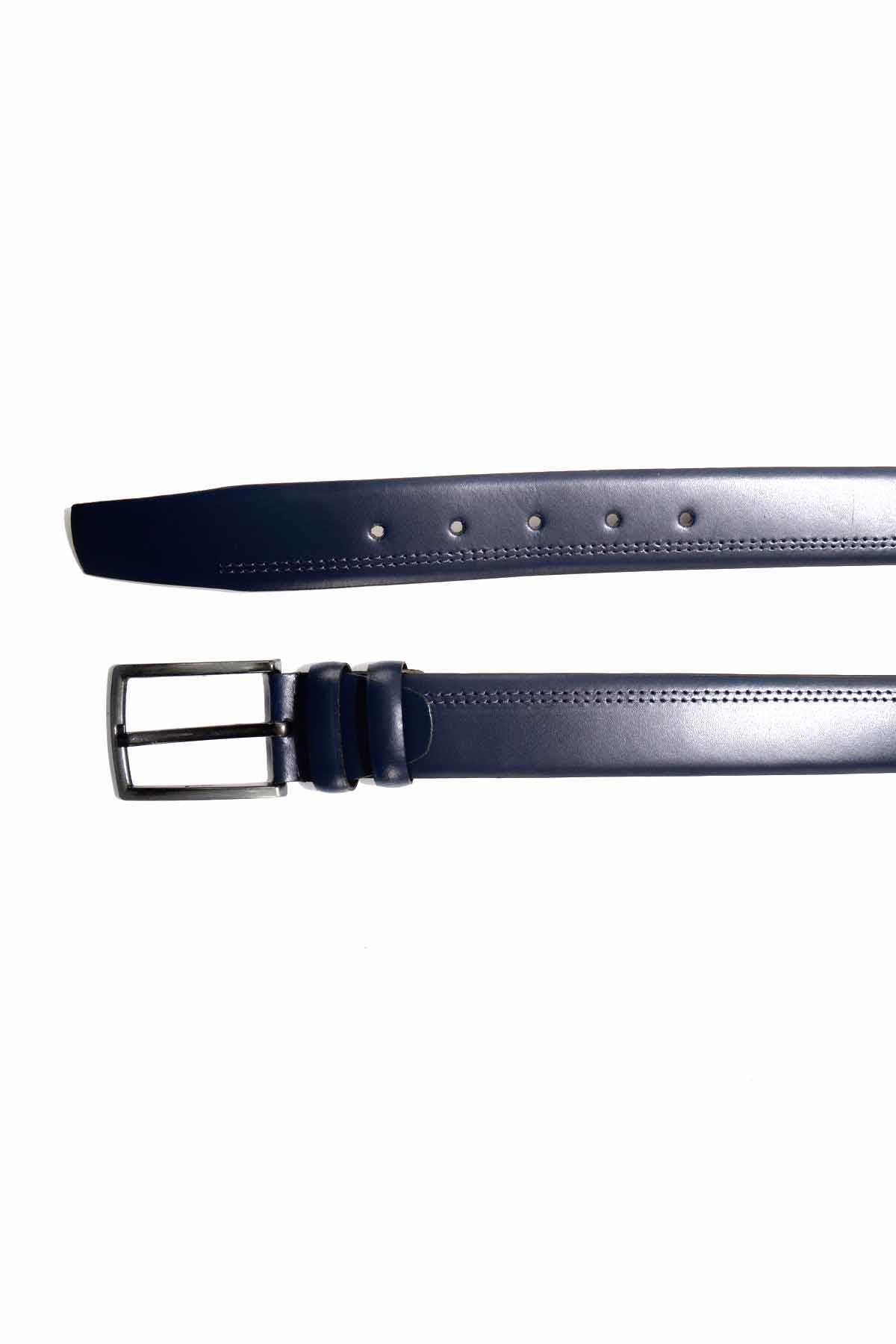 Lacivert Leather Erkek Kemer U08657019603
