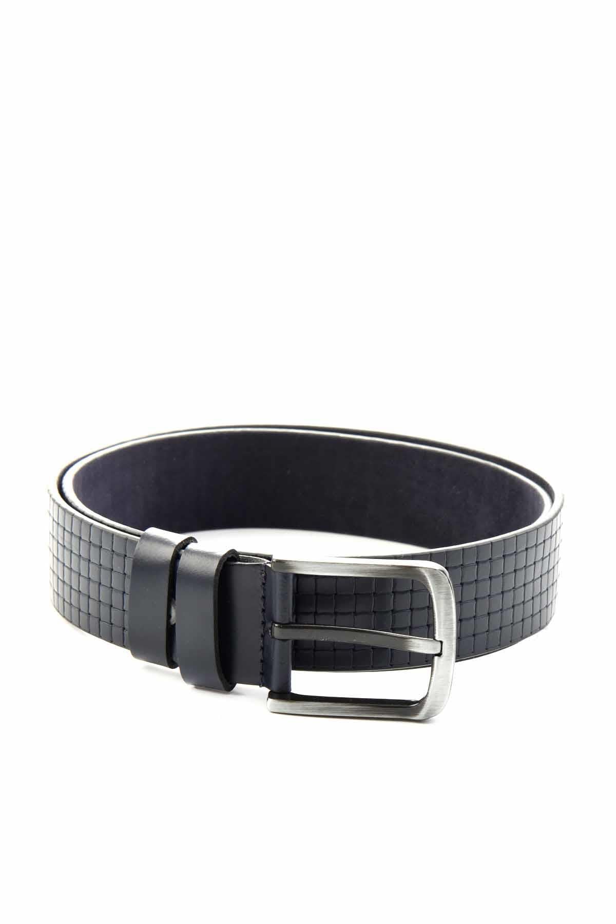 Lacivert Leather Erkek Kemer U08657882403