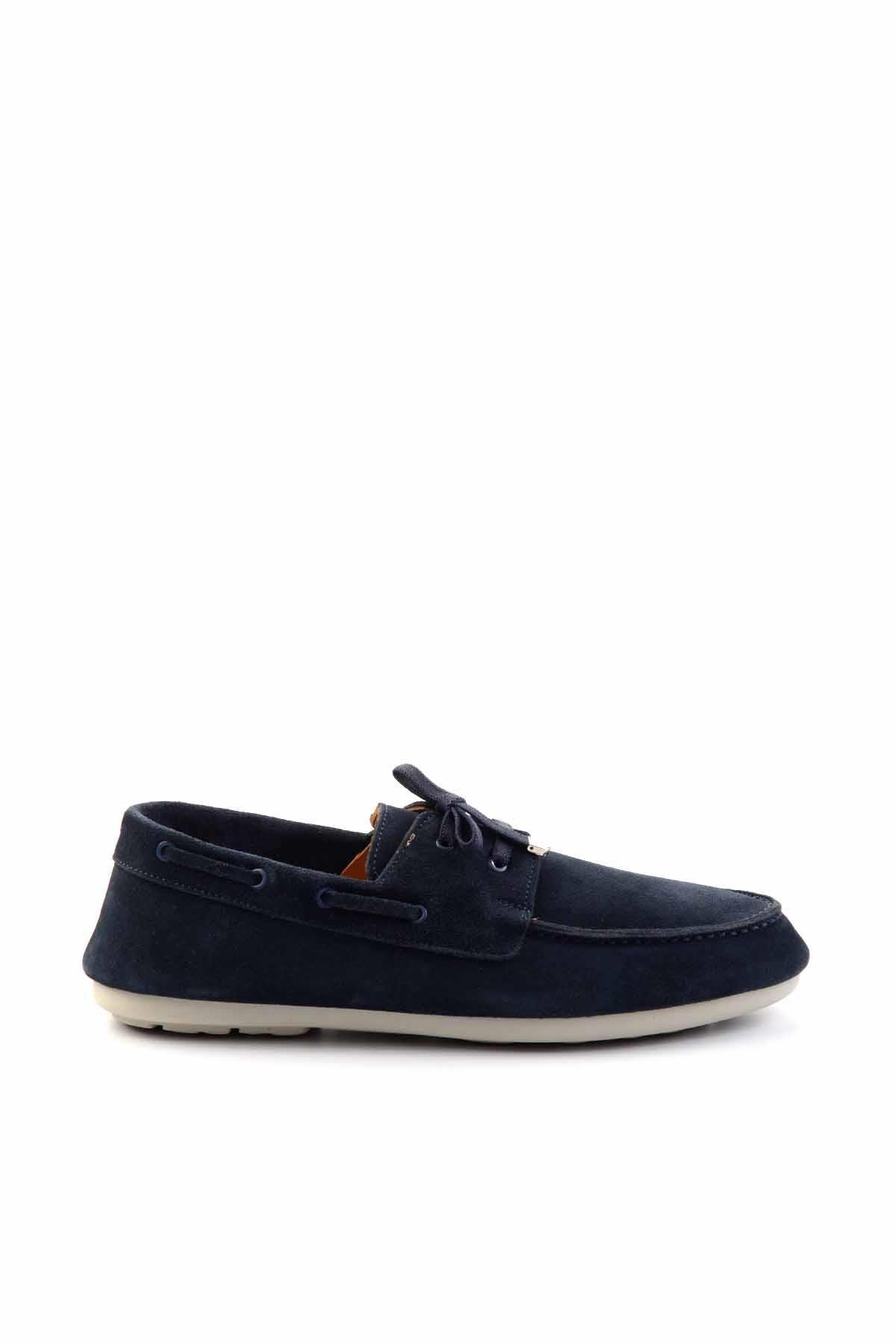 Lacivert Leather Erkek Loafer Ayakkabı E01304409502