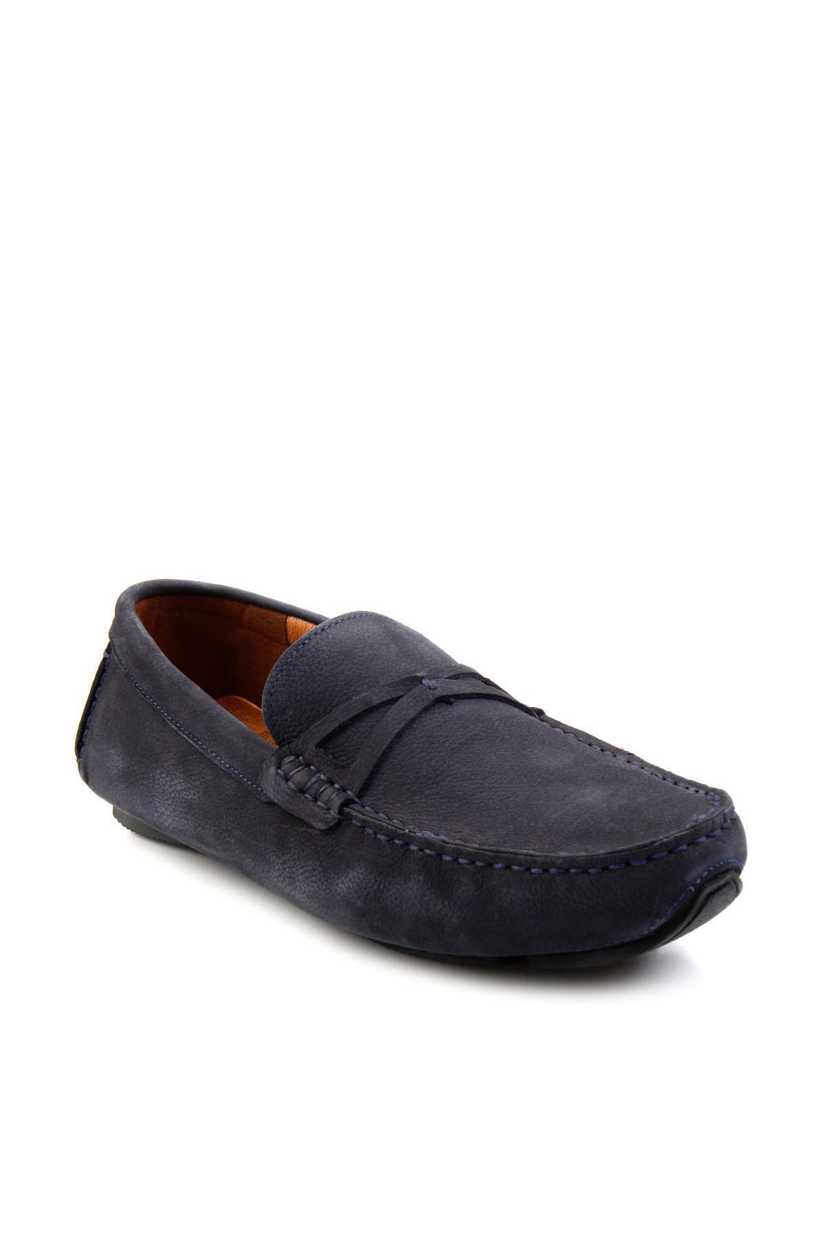 Lacivert Leather Erkek Loafer Ayakkabı E01547007801