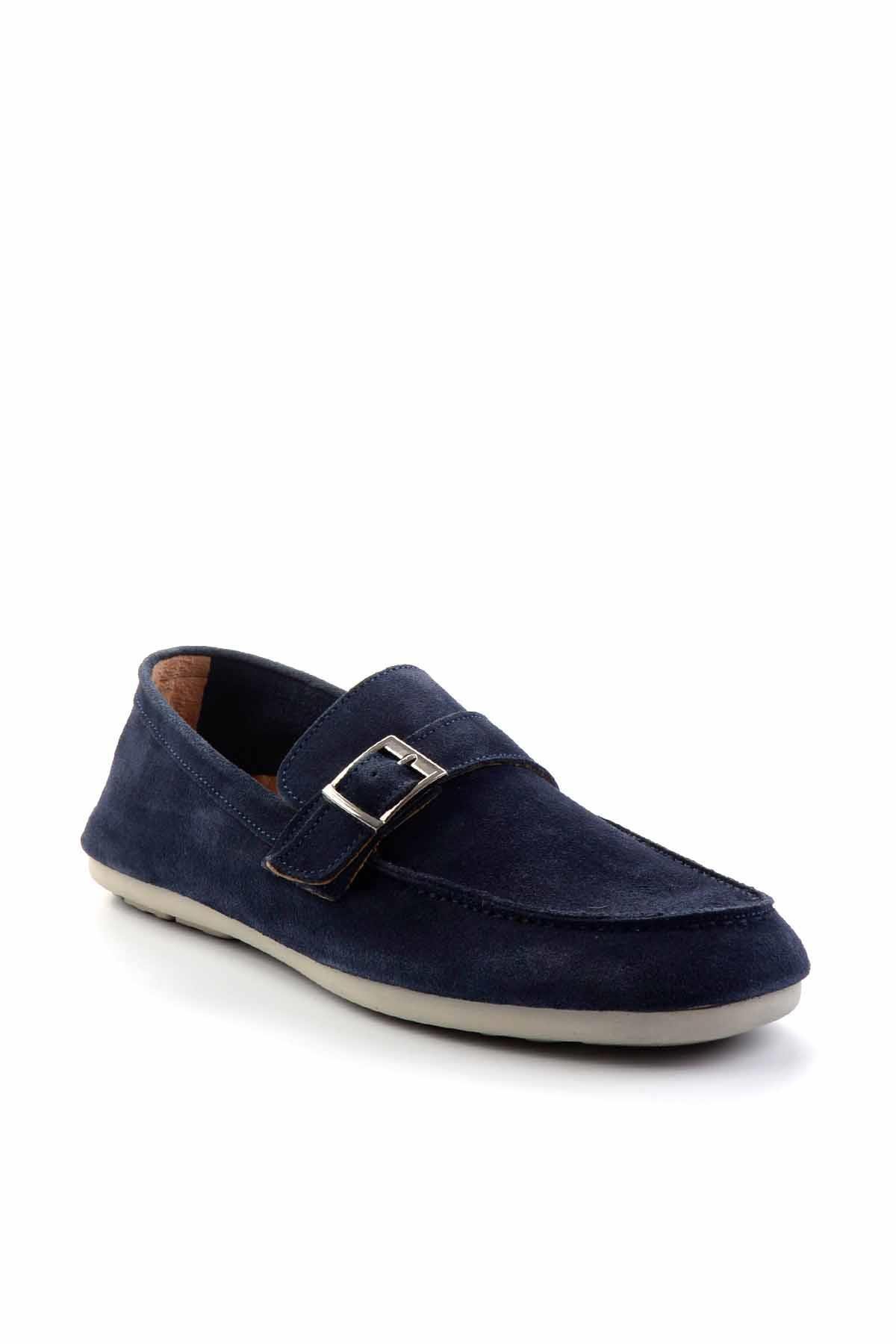 Lacivert Leather Erkek Loafer Ayakkabı E01304406502