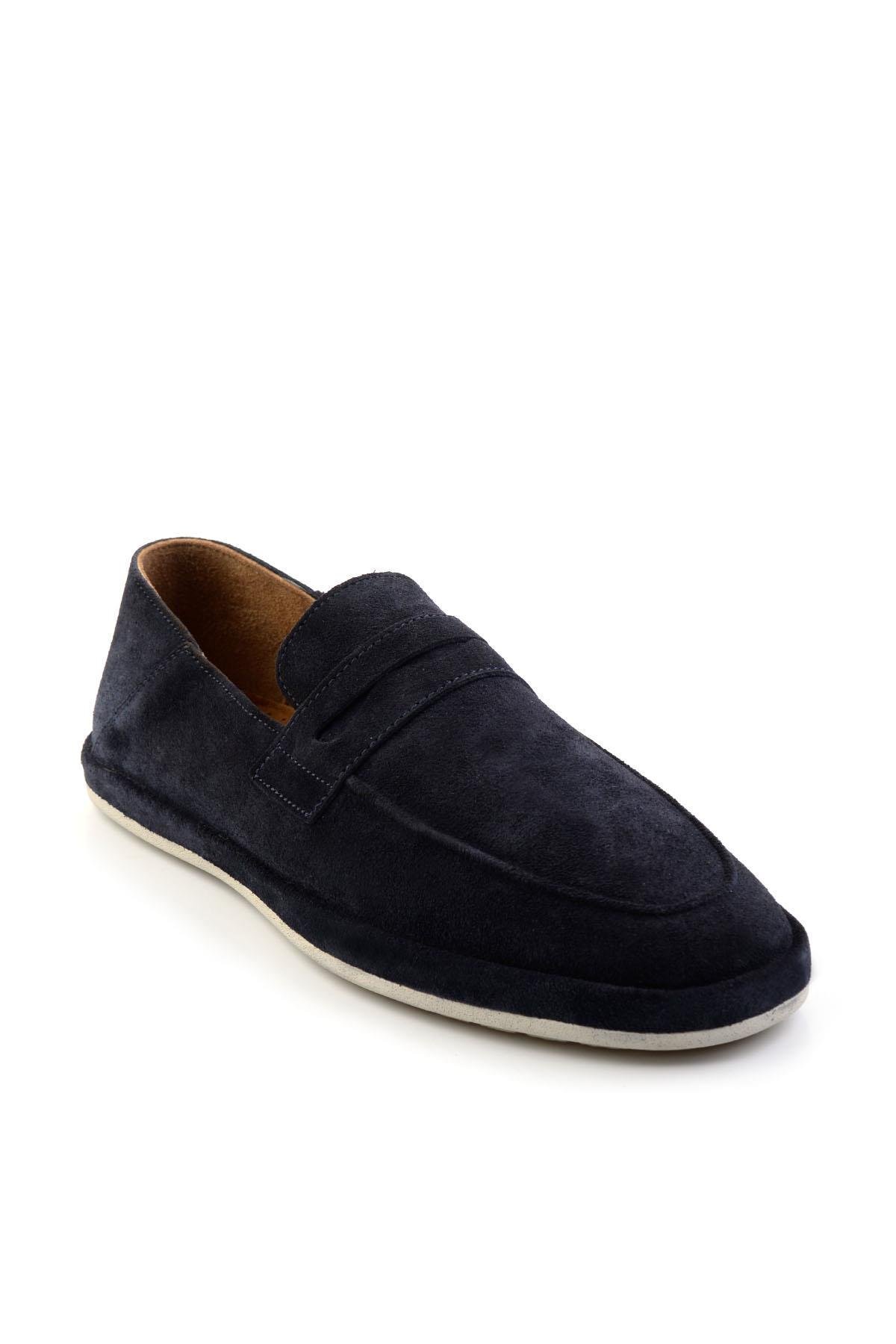 Lacivert Leather Erkek Loafer Ayakkabı E01589240102