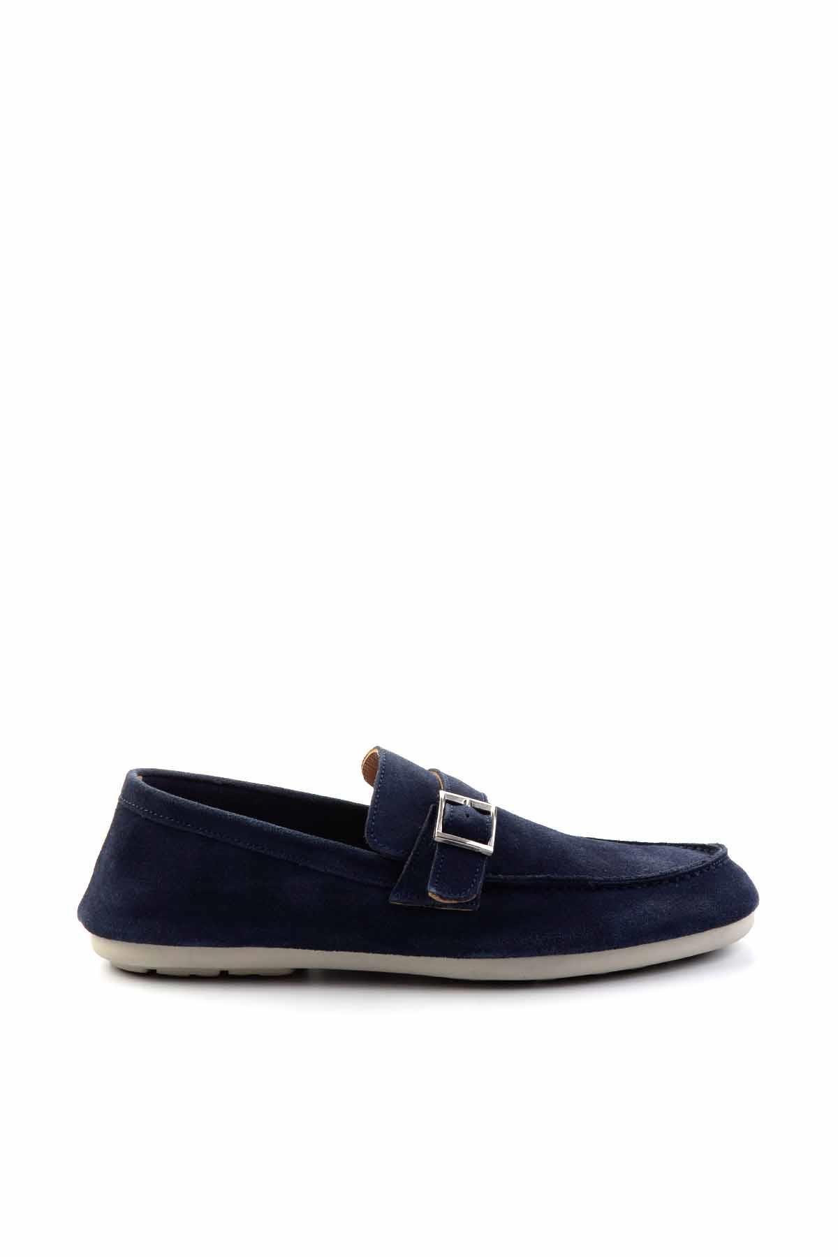 Lacivert Leather Erkek Loafer Ayakkabı E01304406502