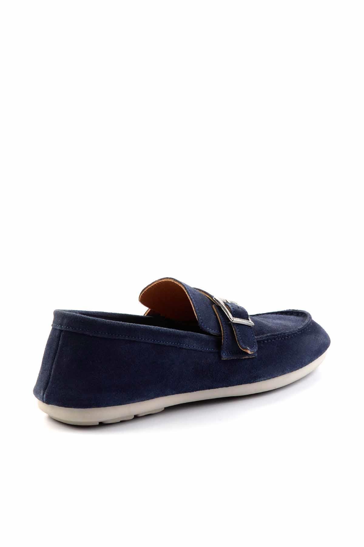 Lacivert Leather Erkek Loafer Ayakkabı E01304406502