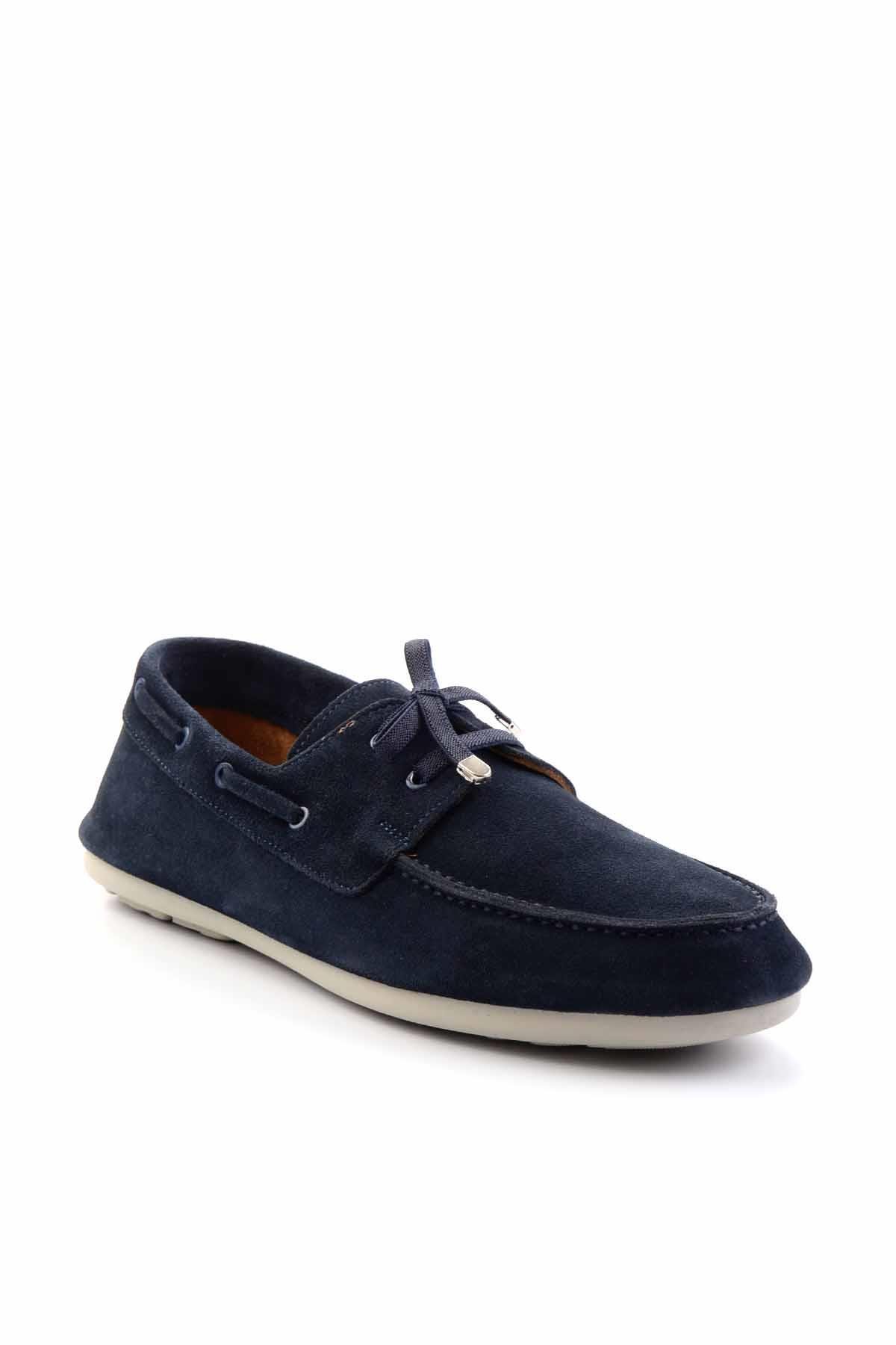 Lacivert Leather Erkek Loafer Ayakkabı E01304409502