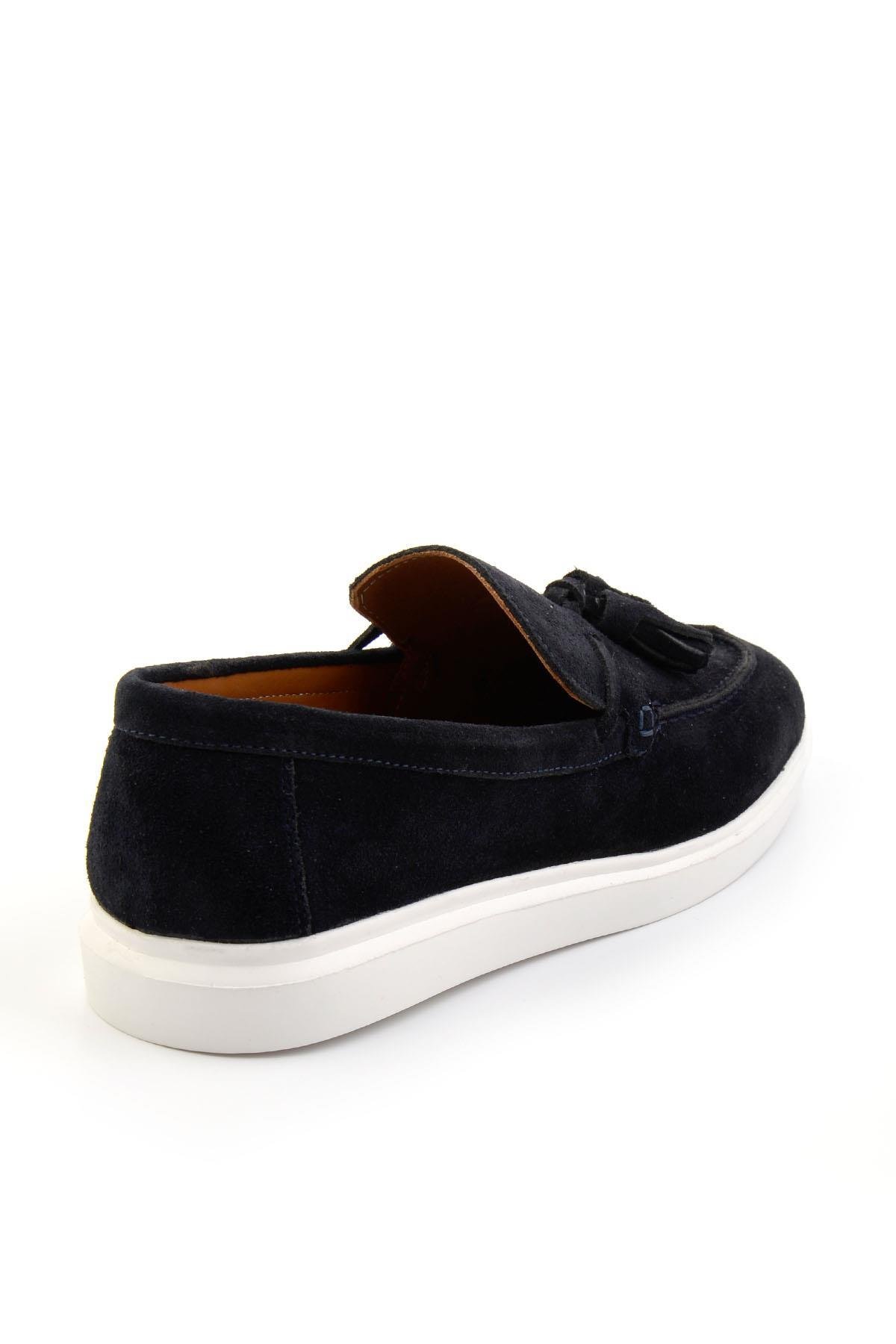 Lacivert Leather Erkek Loafer Ayakkabı E01442310502