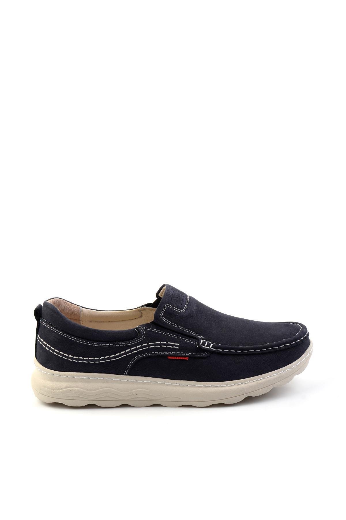Lacivert Leather Erkek Loafer Ayakkabı E01076880201