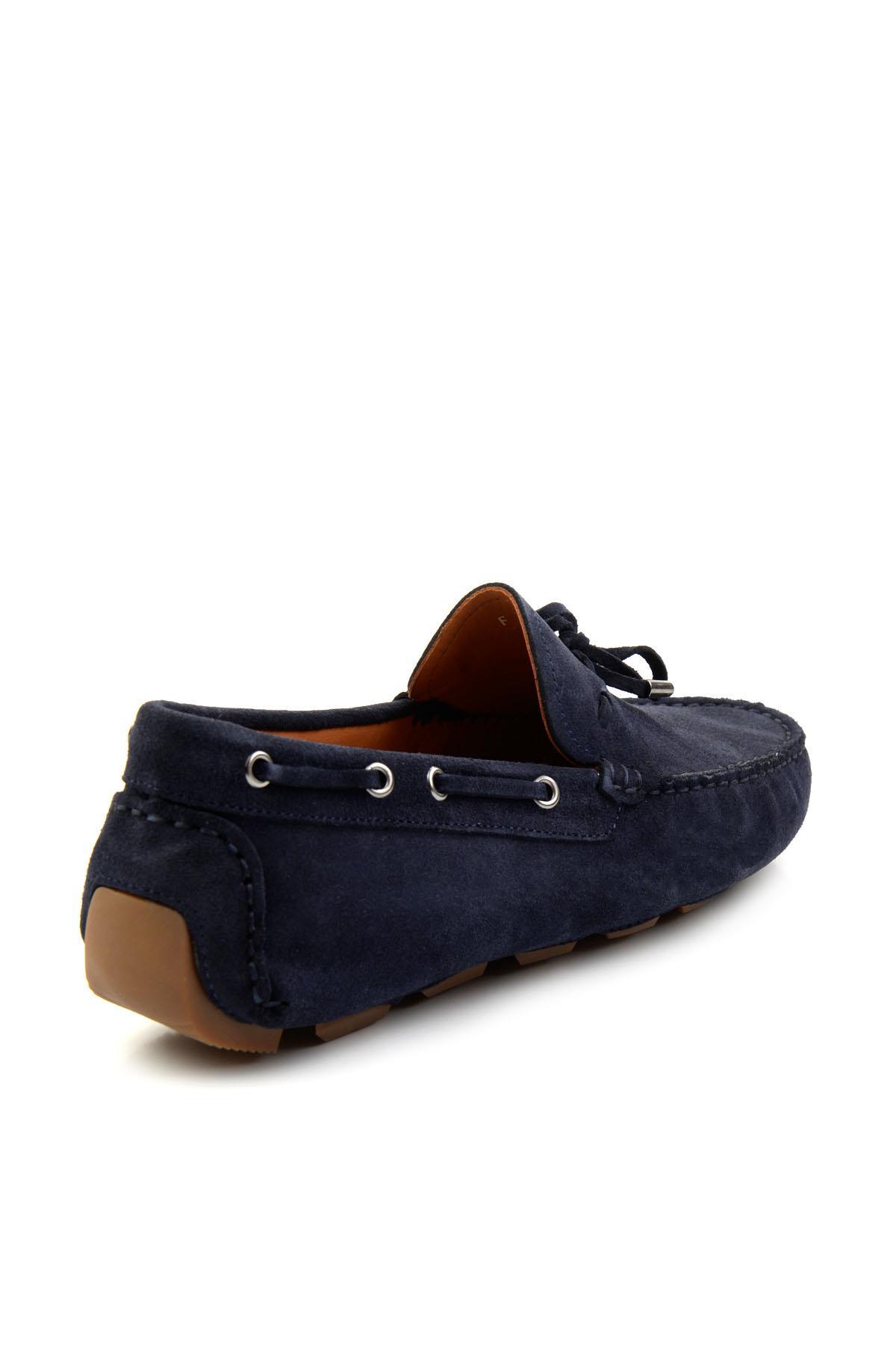 Lacivert Leather Erkek Loafer Ayakkabı E01502202402