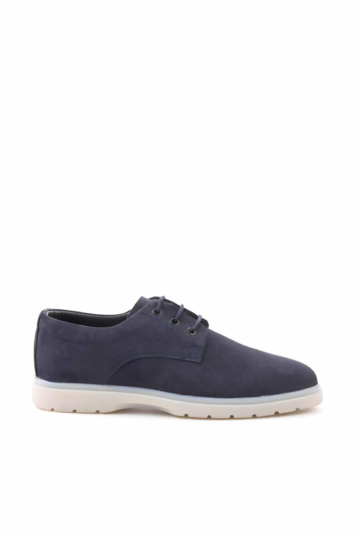 Lacivert Leather Erkek Oxford Ayakkabı E01811202001