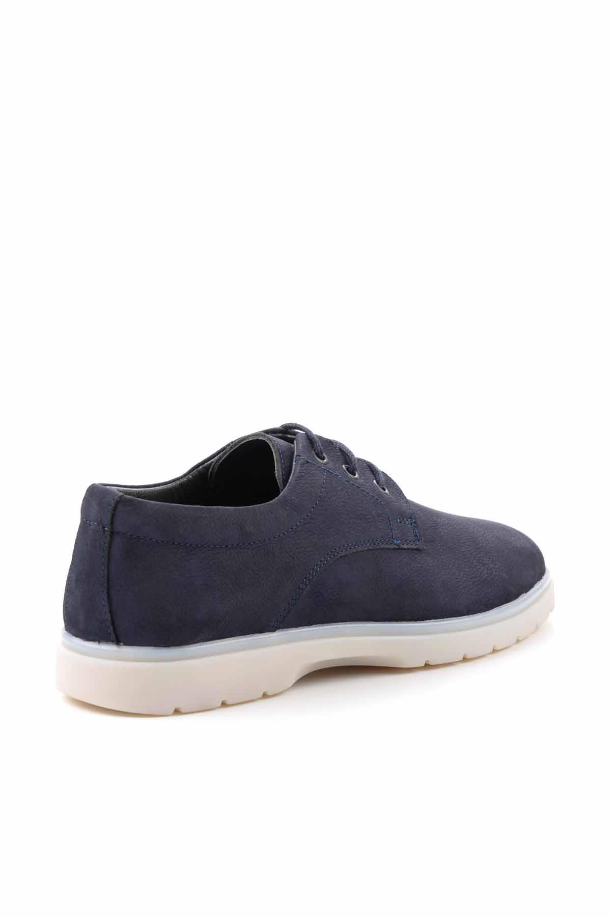 Lacivert Leather Erkek Oxford Ayakkabı E01811202001