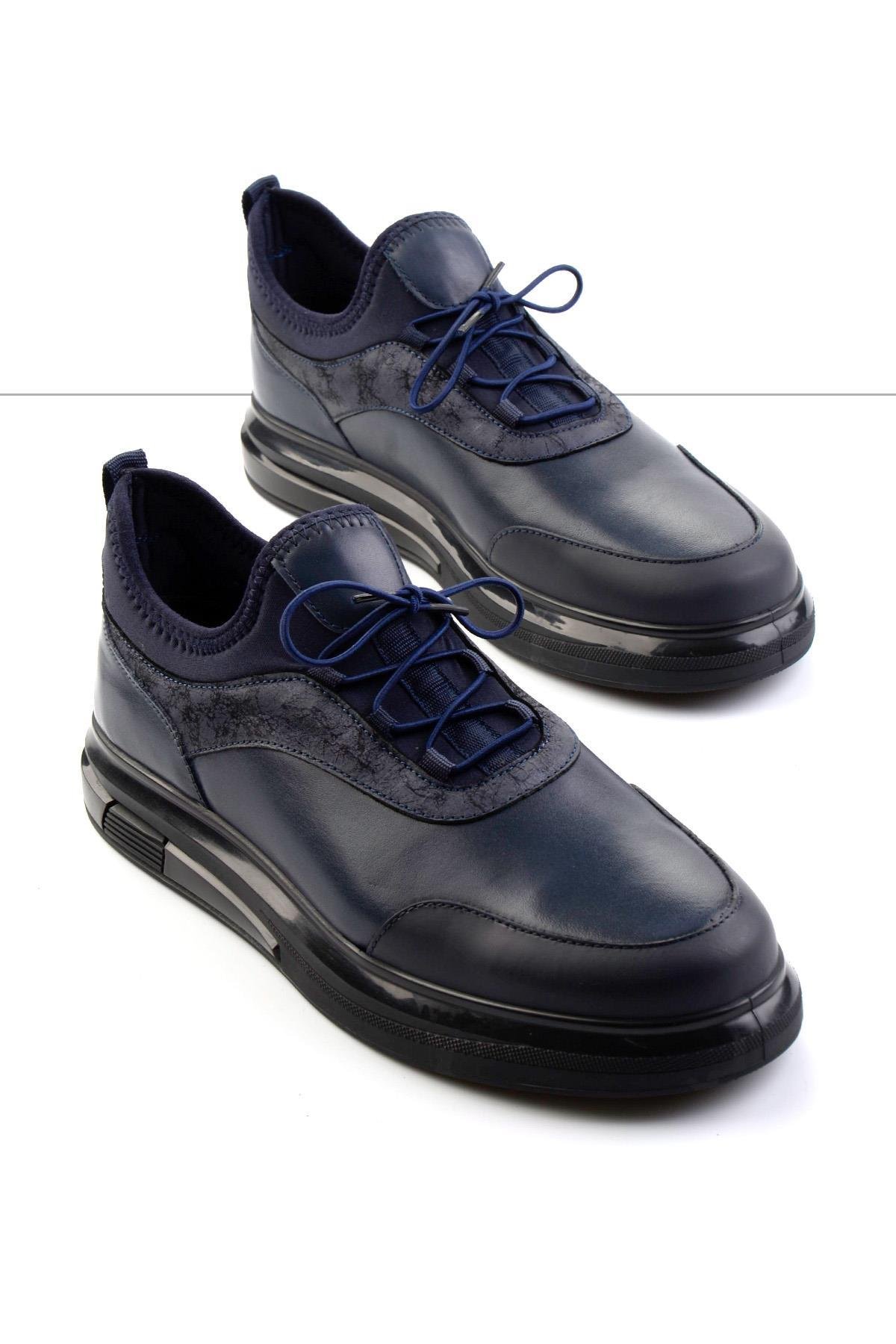 Lacivert Leather Erkek Sneaker E01011013003