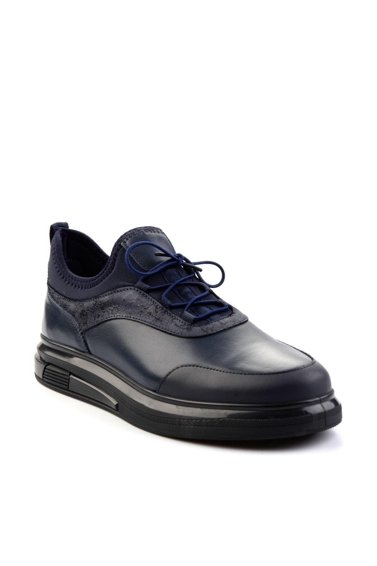 Lacivert Leather Erkek Sneaker E01011013003