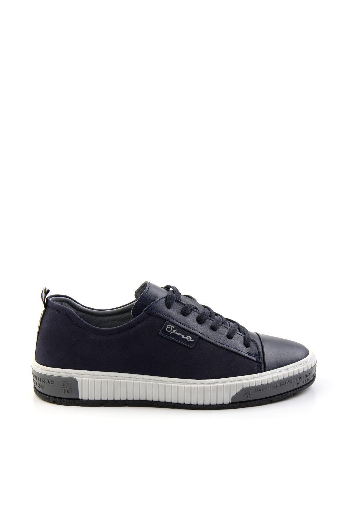 Lacivert Leather Erkek Sneaker E01018033543