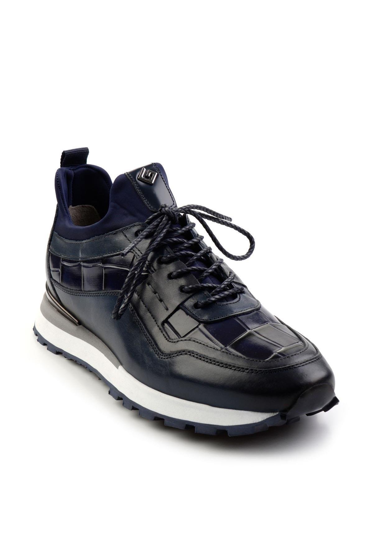 Lacivert Leather Erkek Sneaker E01075610603