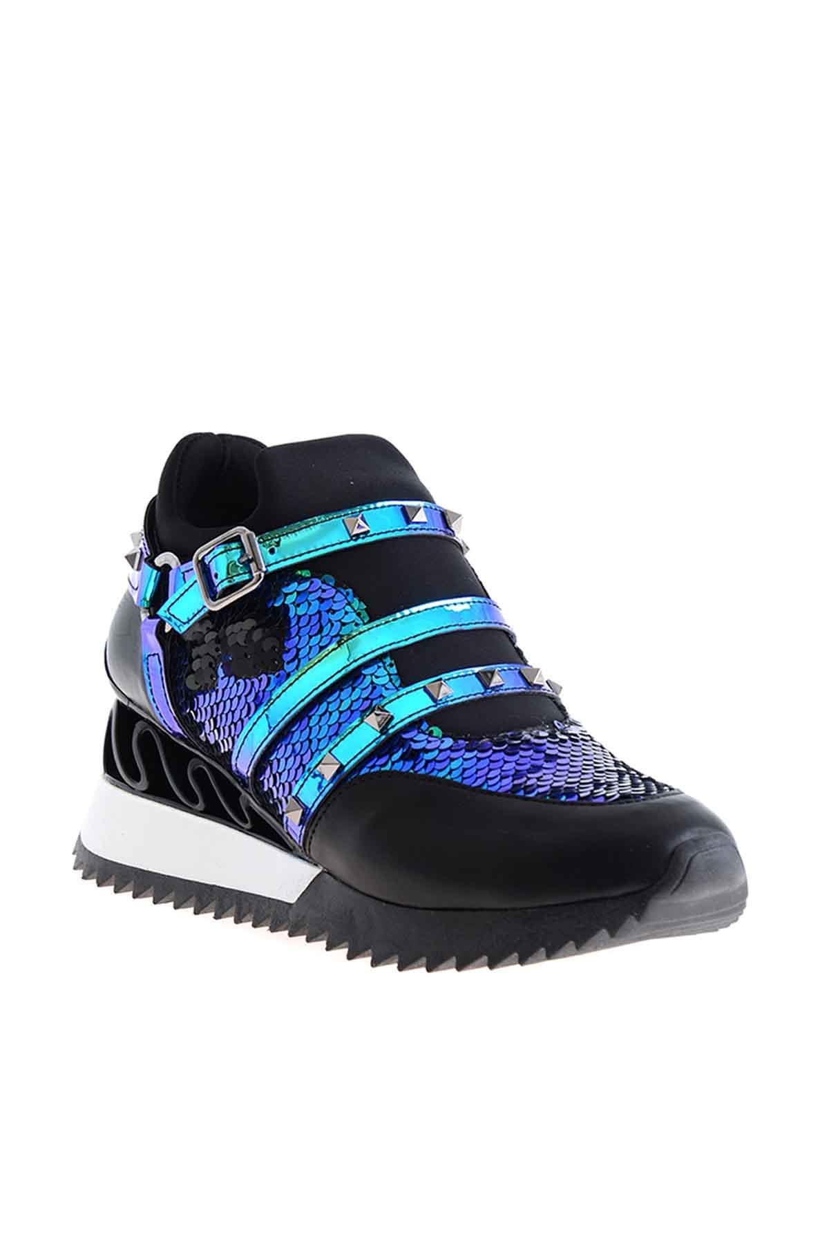 Lacivert Yeşil  Kadın Sneaker K0541088253