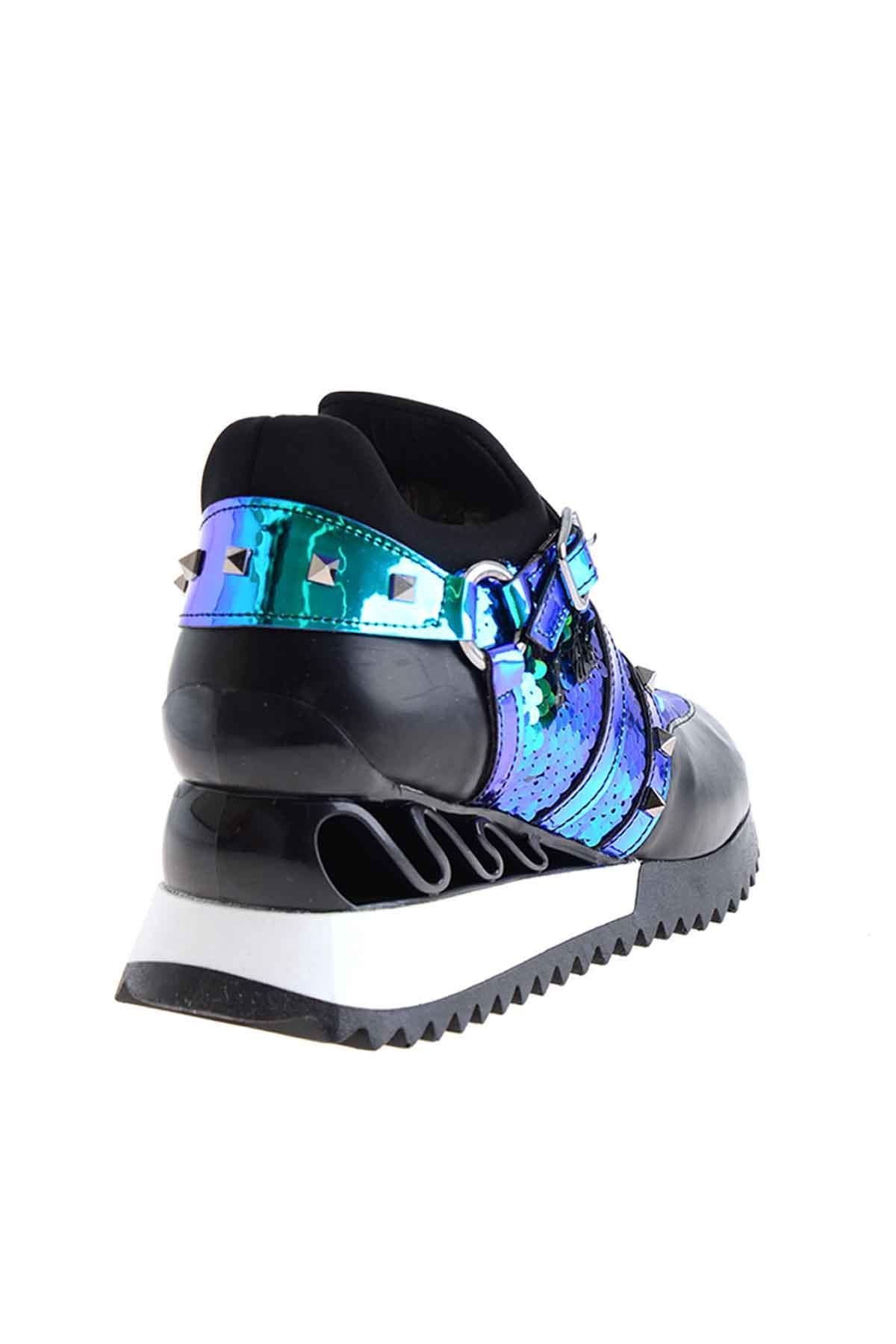 Lacivert Yeşil  Kadın Sneaker K0541088253
