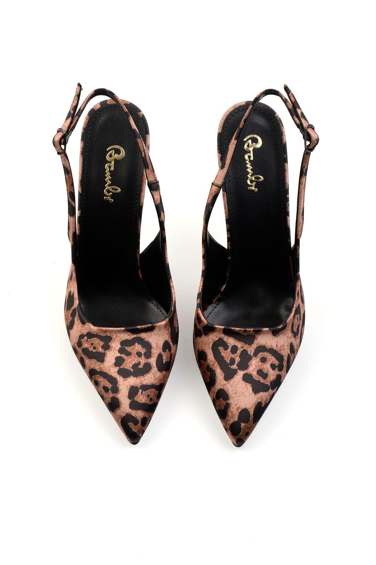 Leopar  Kadın Klasik Topuklu Ayakkabı K01231437804