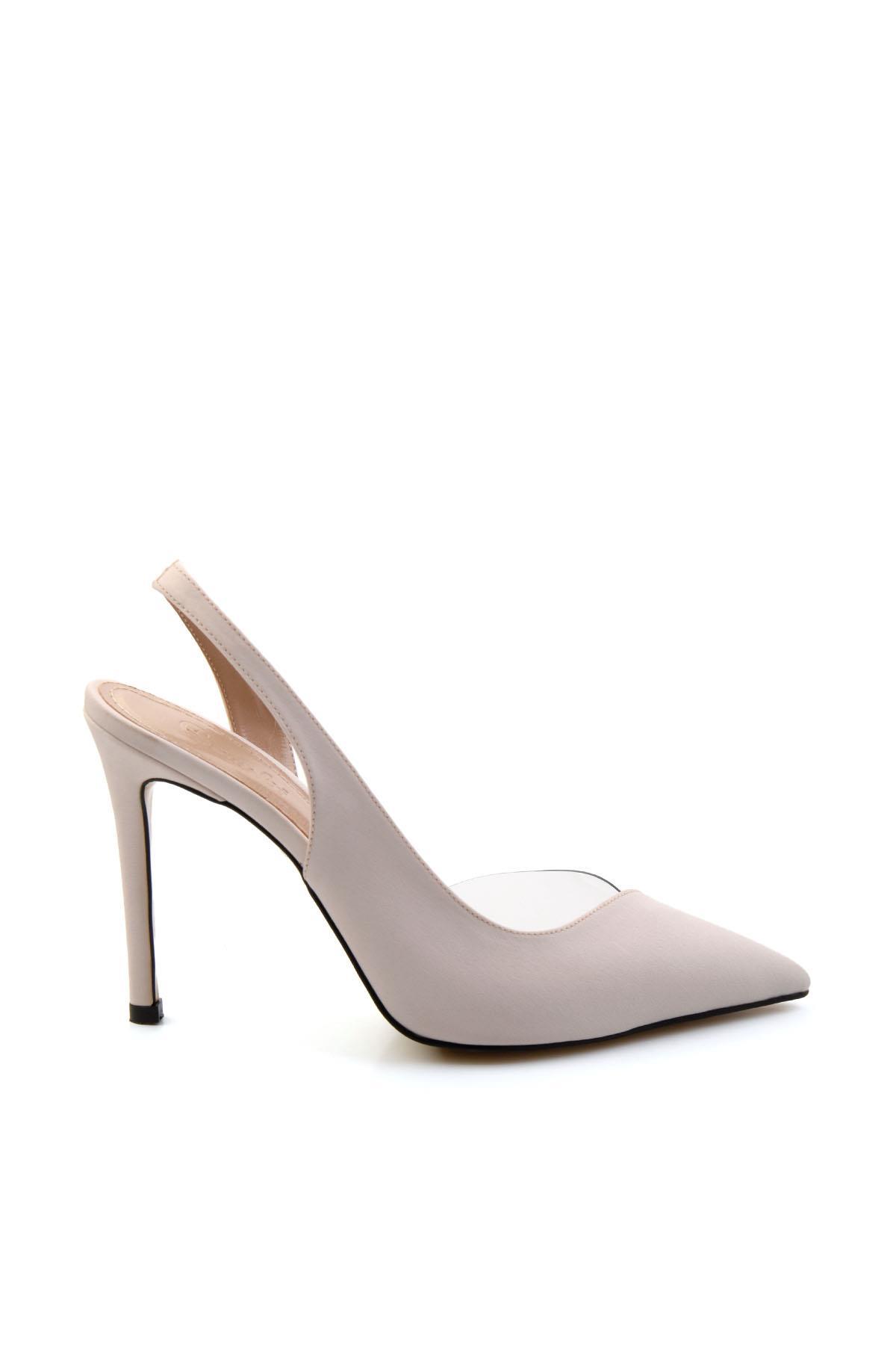 Mat Bej  Kadın Klasik Topuklu Ayakkabı K01667002138