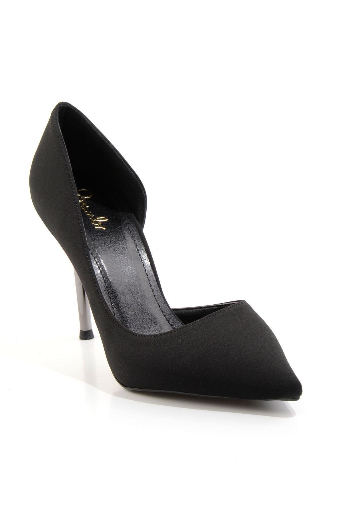 Mat Siyah  Kadın Abiye Ayakkabı K01209082038