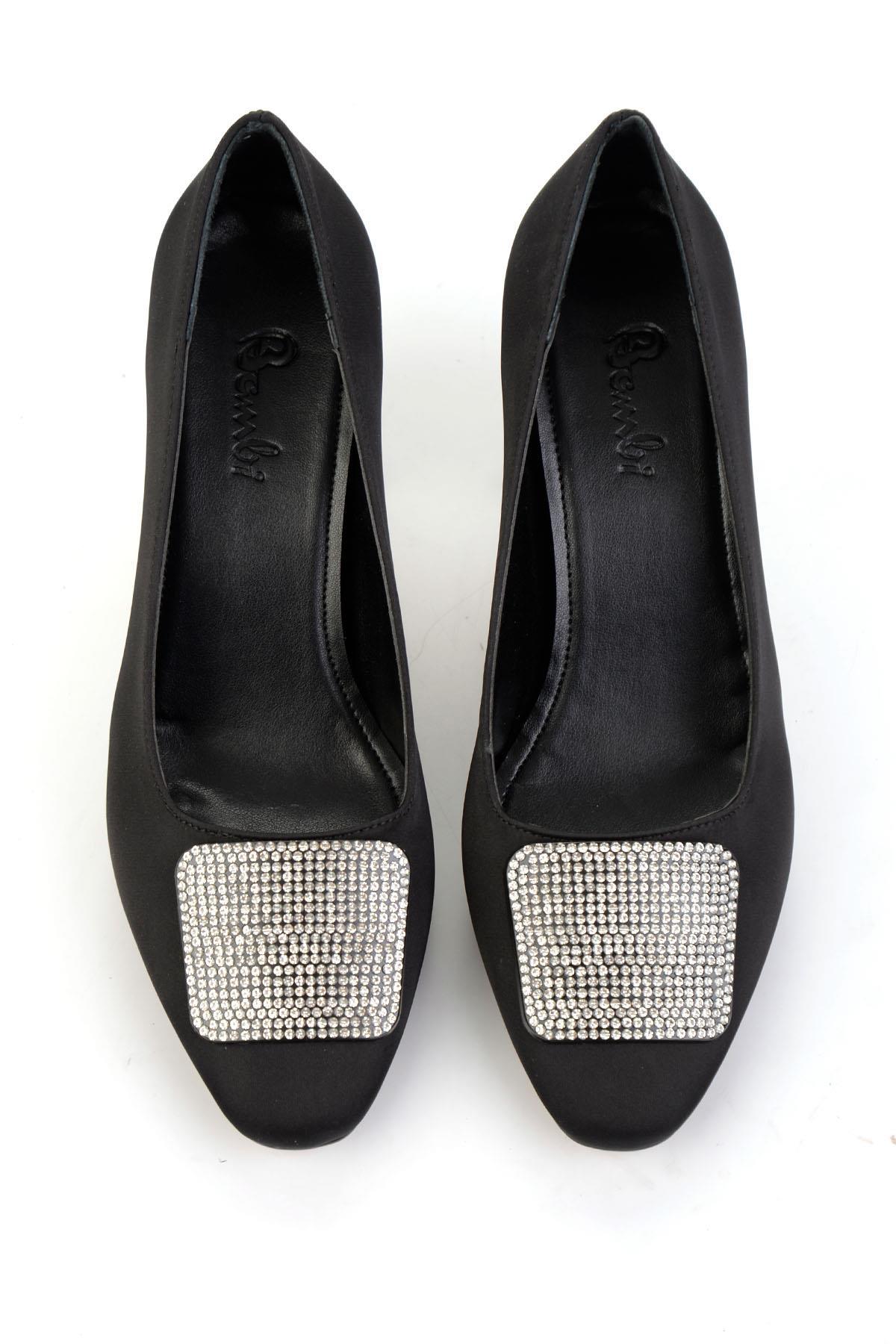 Mat Siyah  Kadın Abiye Ayakkabı K01213034938