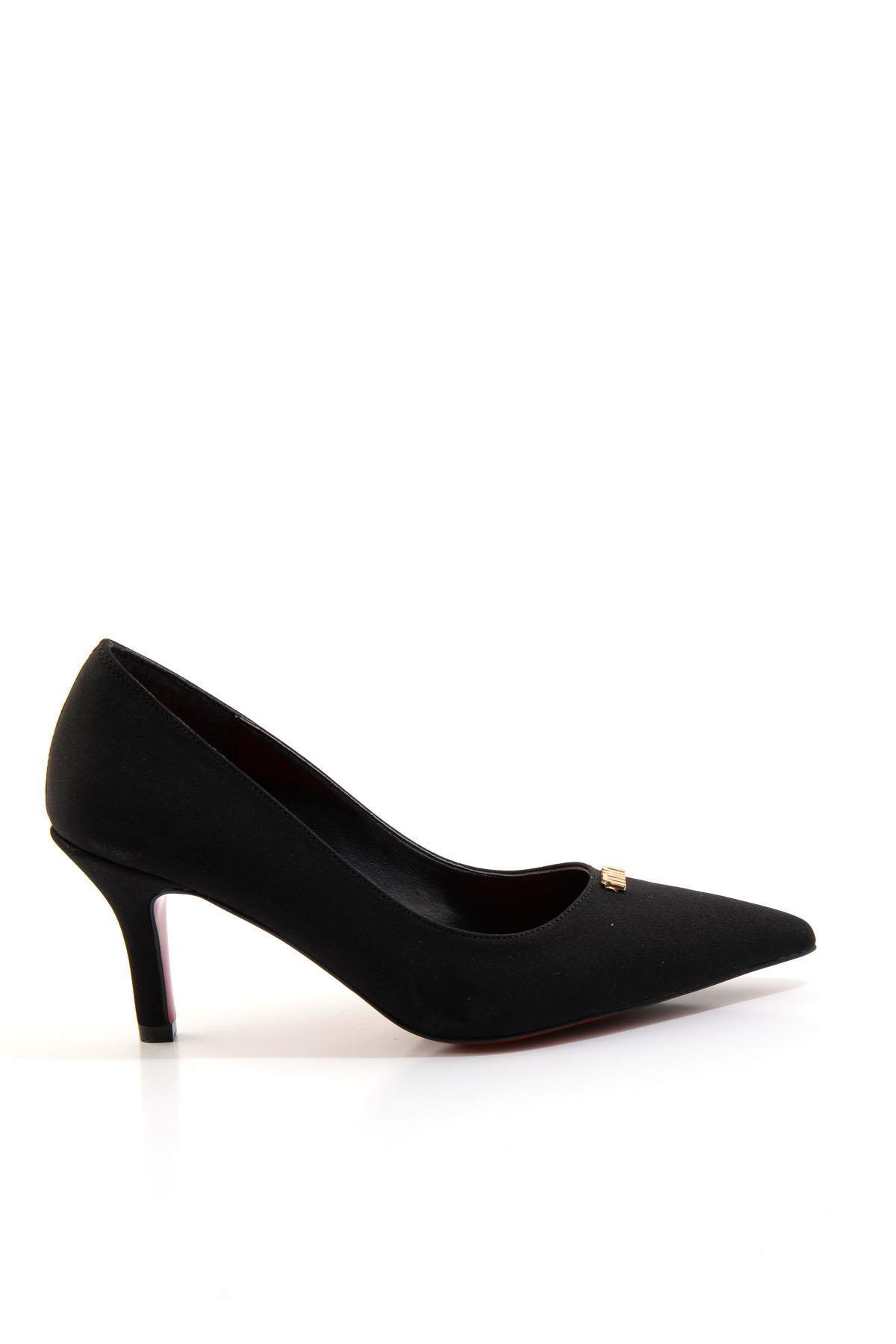 Mat Siyah  Kadın Klasik Topuklu Ayakkabı K01231461738