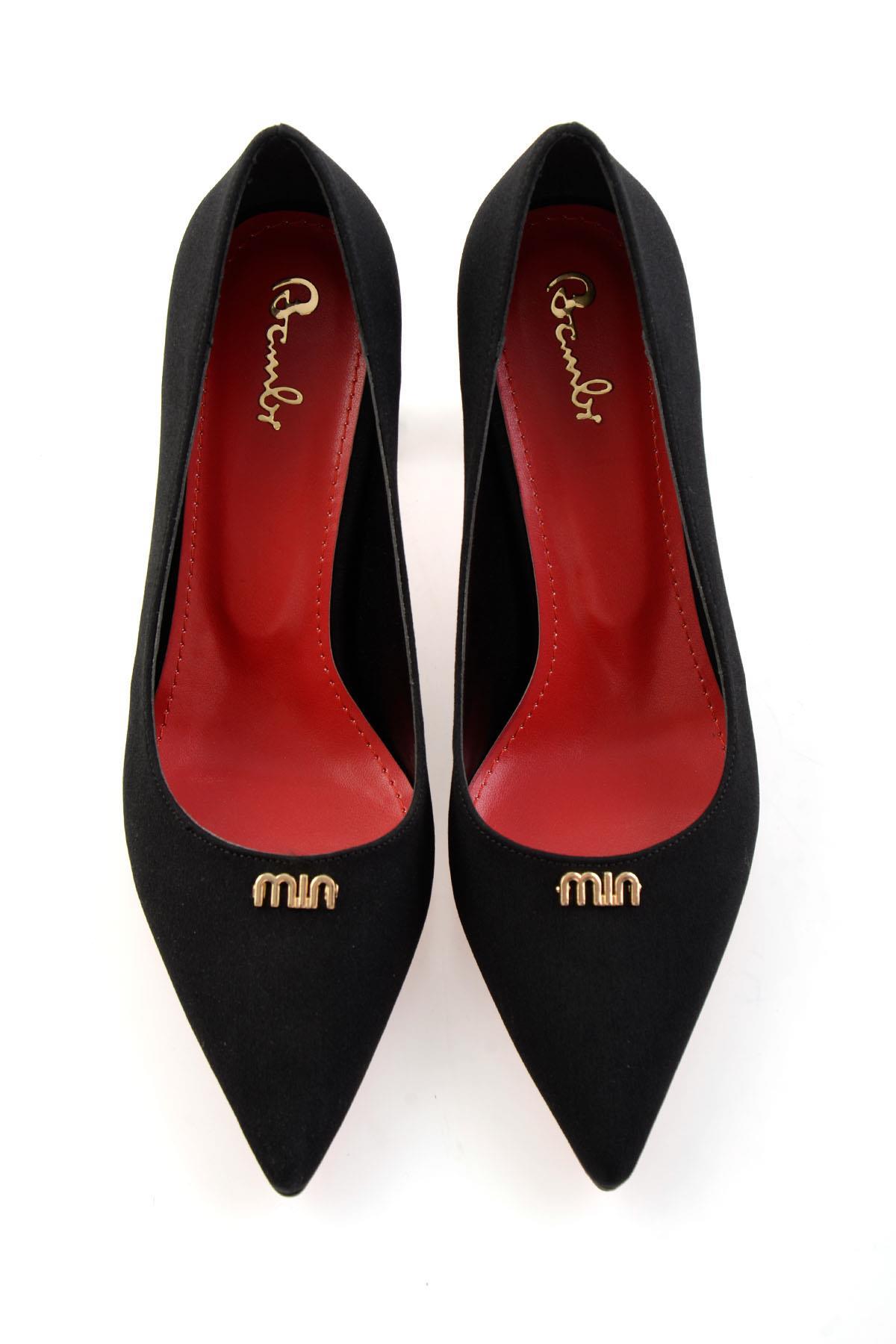 Mat Siyah  Kadın Klasik Topuklu Ayakkabı K01231461838